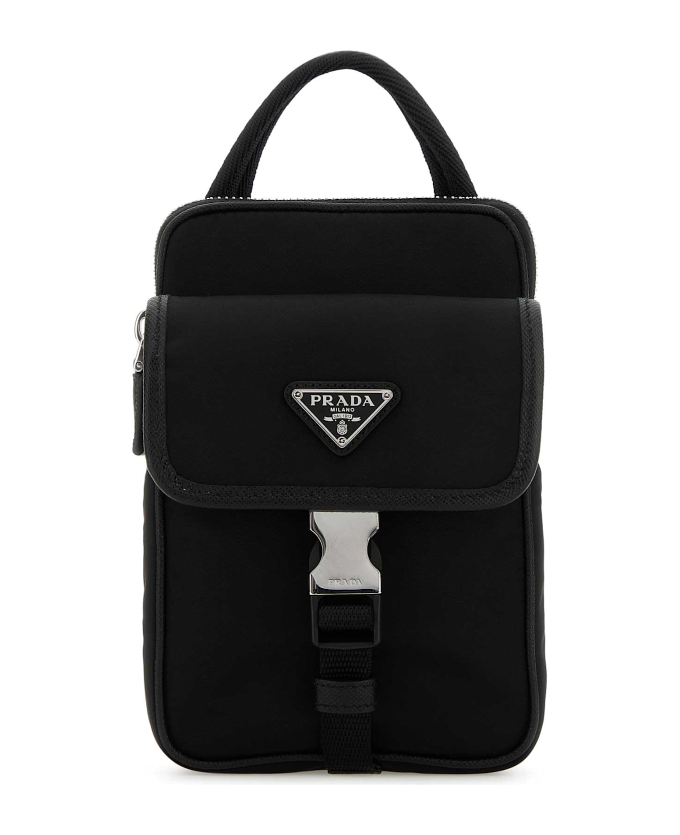 Prada Black Re-nylon Phone Case - NERO