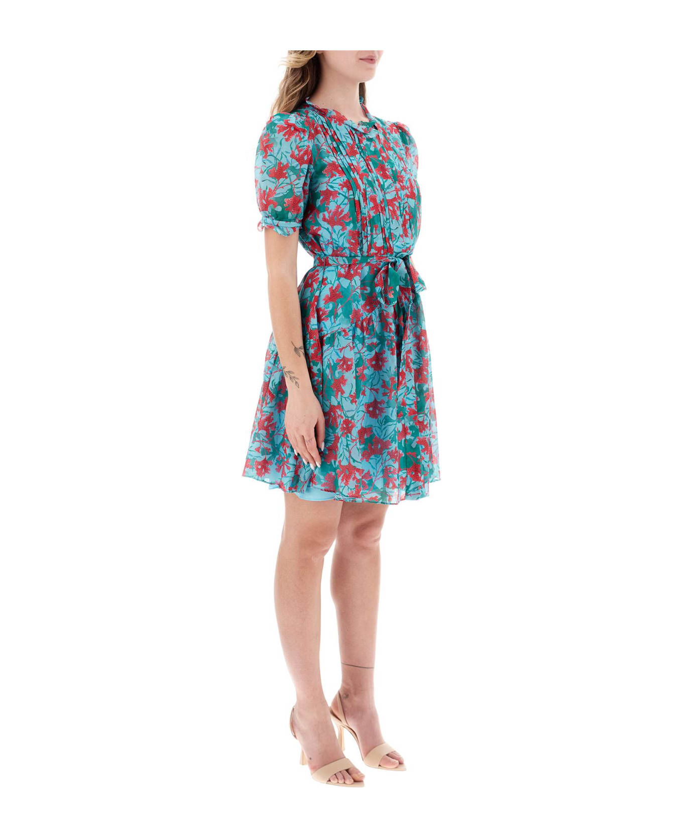 Saloni 'penny' Mini Shirt Dress - AQUARIUM (Light blue) ワンピース＆ドレス