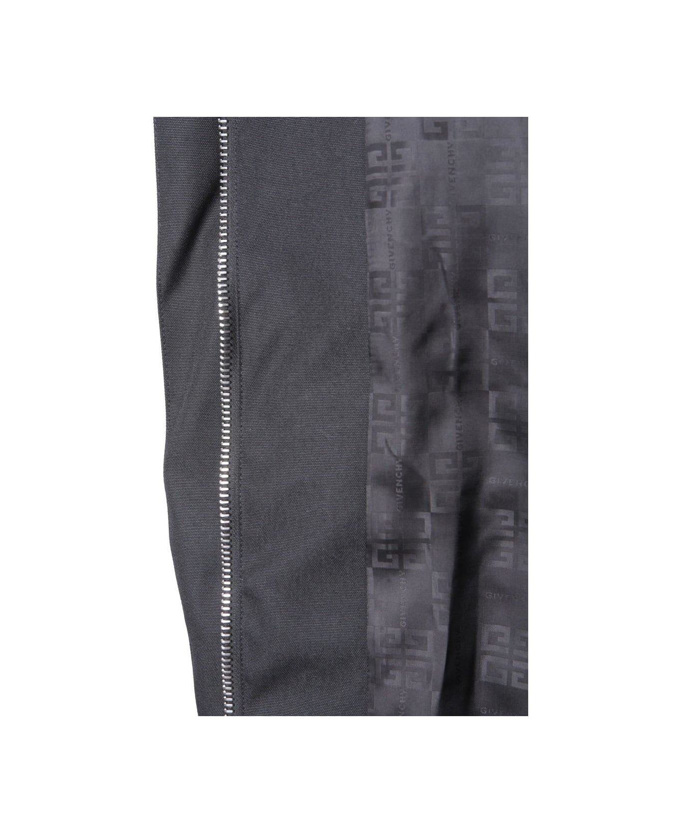 Givenchy Hooded Logo Windbreaker - BLACK