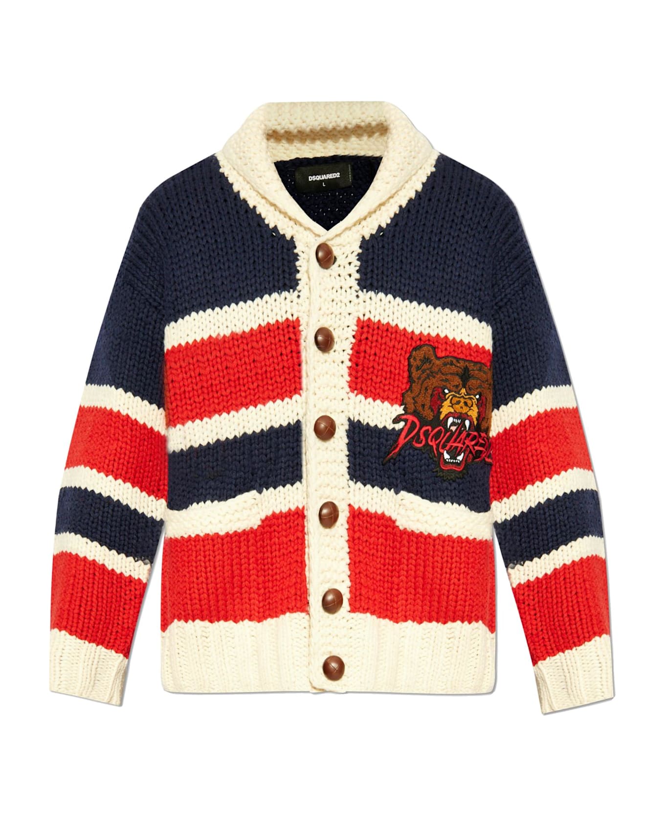 Dsquared2 Woolen Cardigan - multicolor