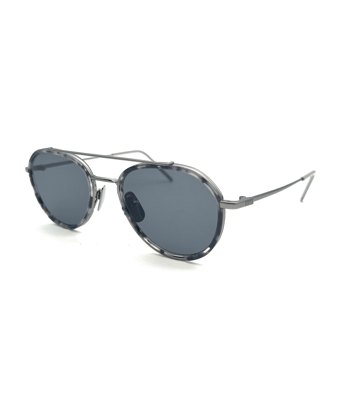 Thom Browne Oval Frame Sunglasses - Dark Grey