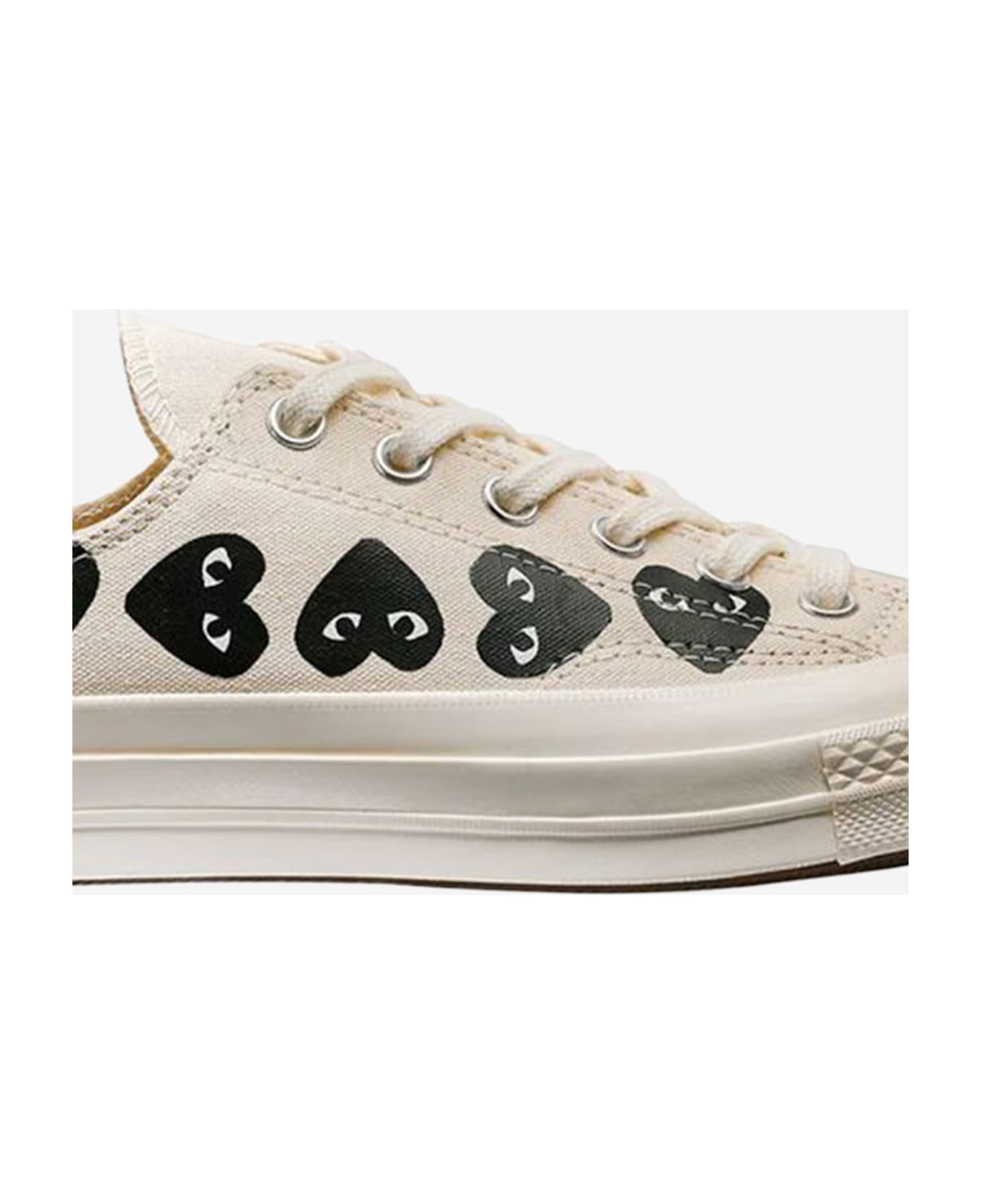 Comme des Garçons Play Sneakers Play X Converse In Canvas - White
