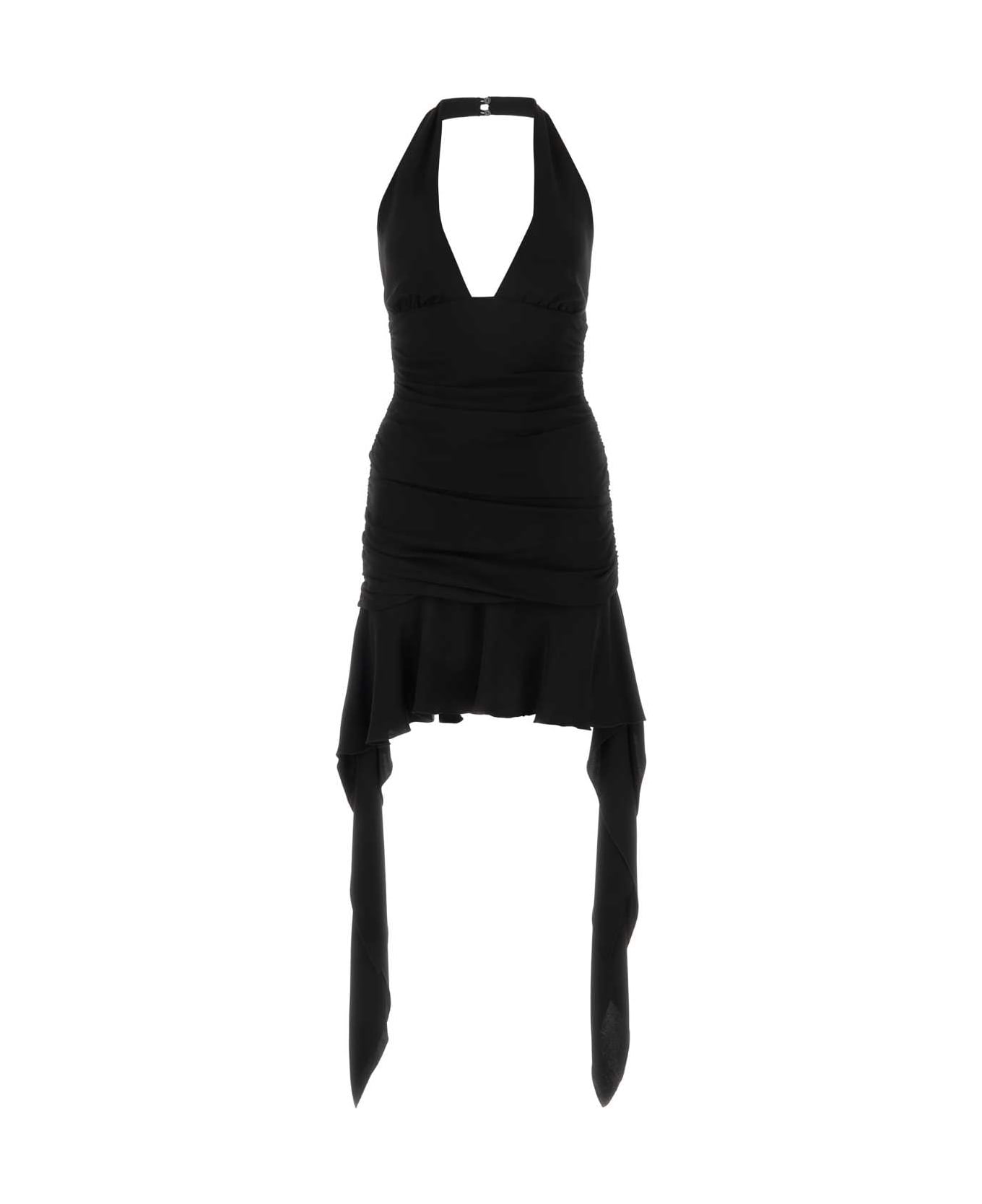 Blumarine Black Stretch Crepe Dress - NERO ワンピース＆ドレス