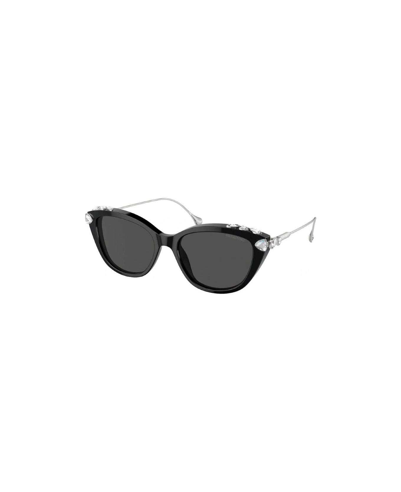 Swarovski SK6010 103887 Sunglasses - Black astine silver