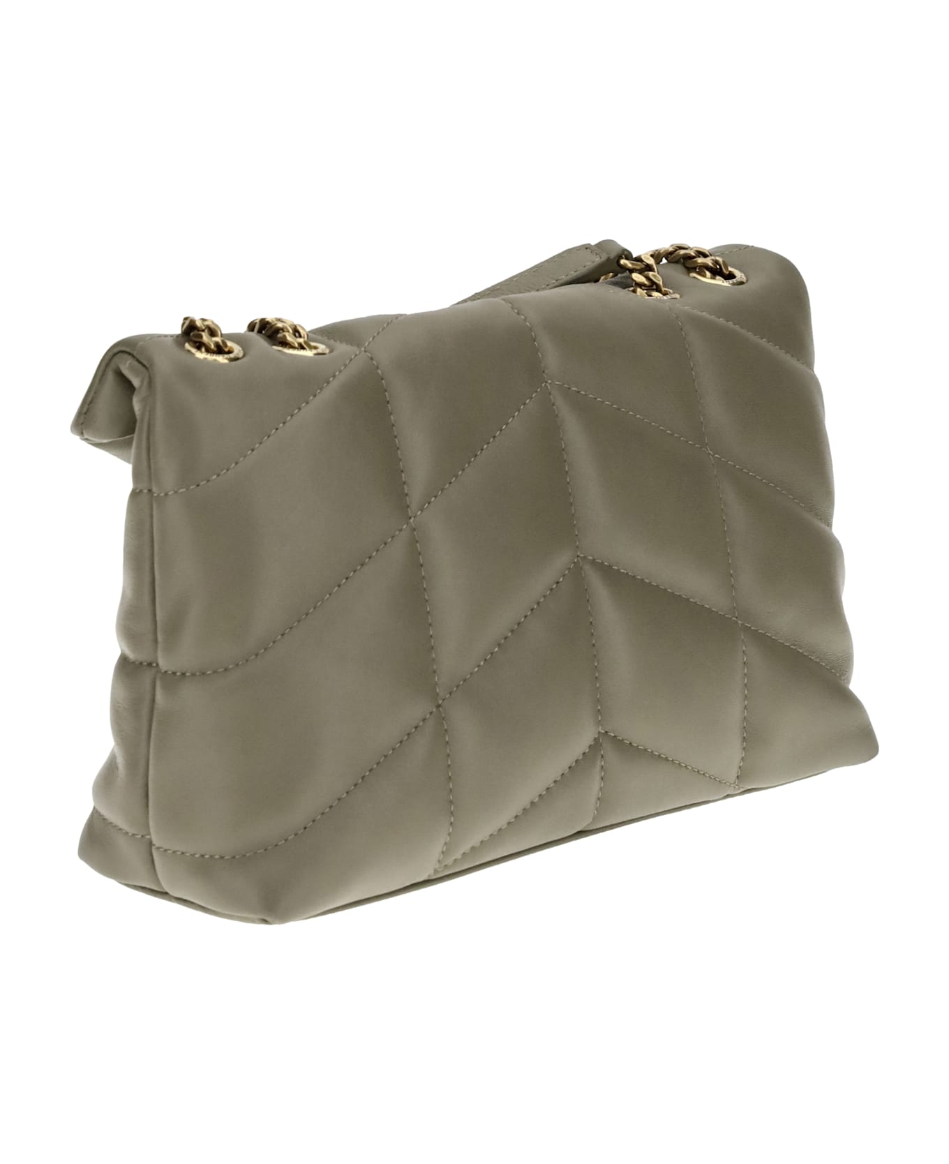 Saint Laurent Puffer Toy Shoulder Bag - MILITARY GREEN