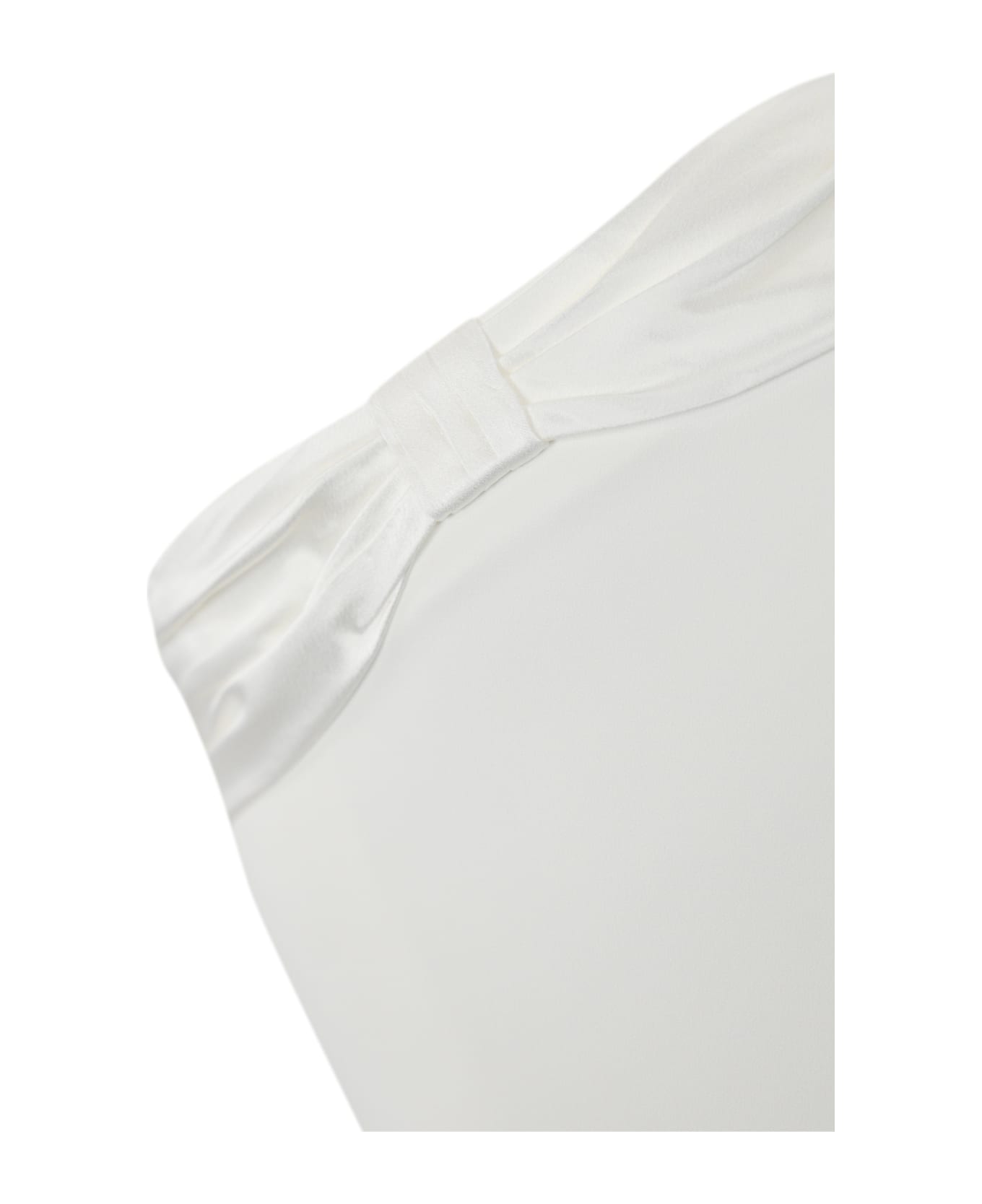 Elisabetta Franchi Crepe Skirt - Ivory