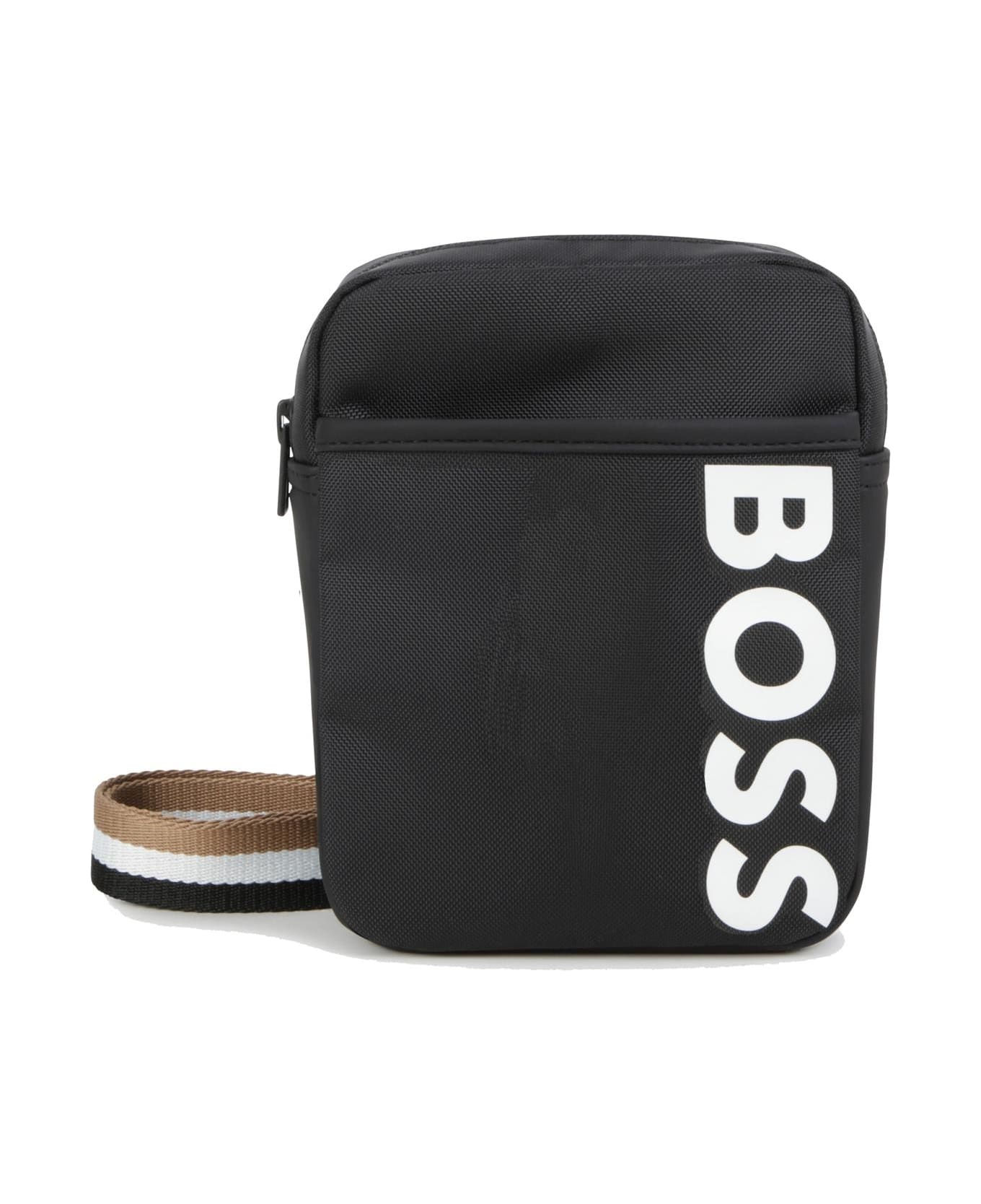 Hugo Boss Messenger Bag With Print - Black アクセサリー＆ギフト