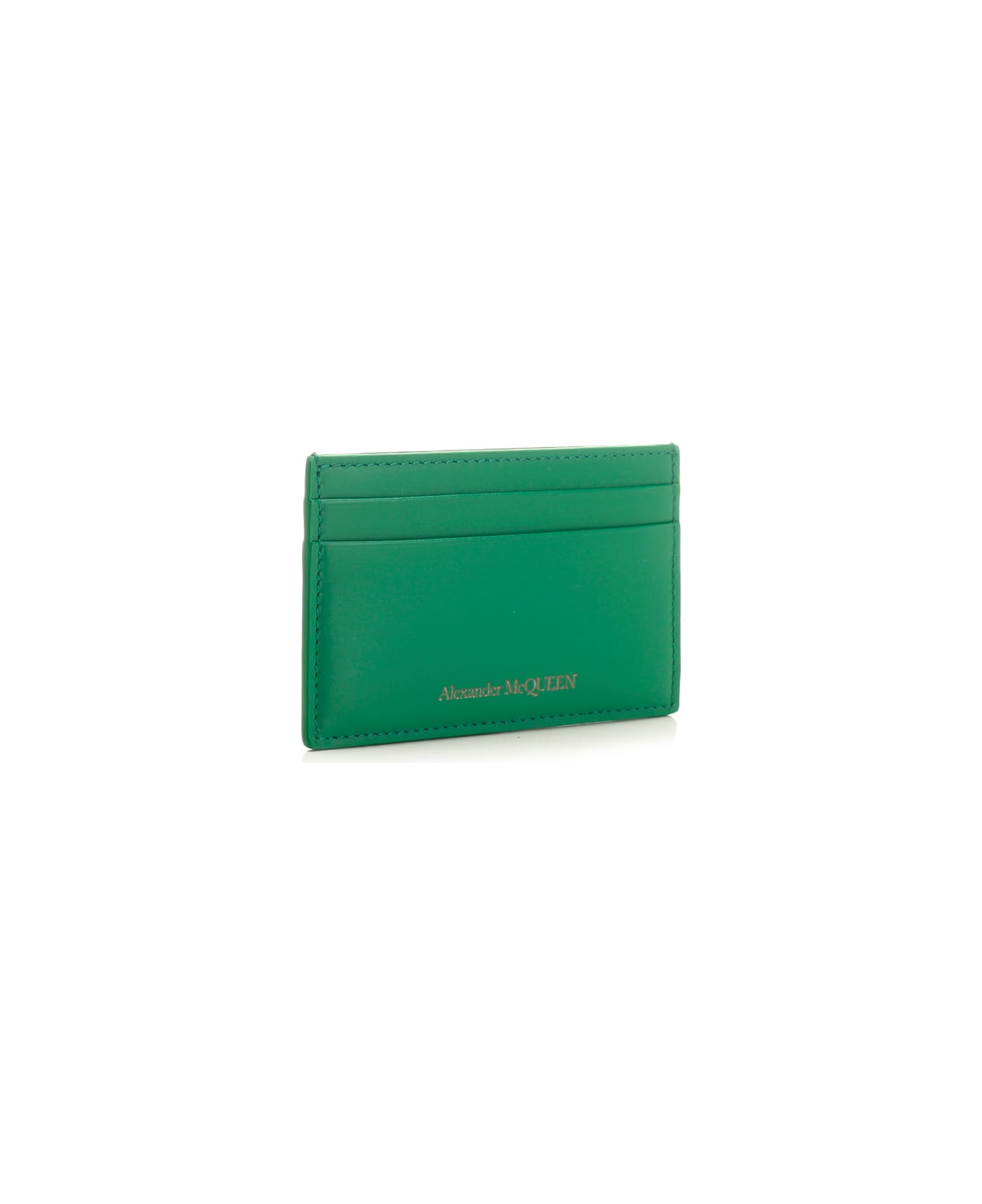 Alexander McQueen Leather Card Holder - VERDE