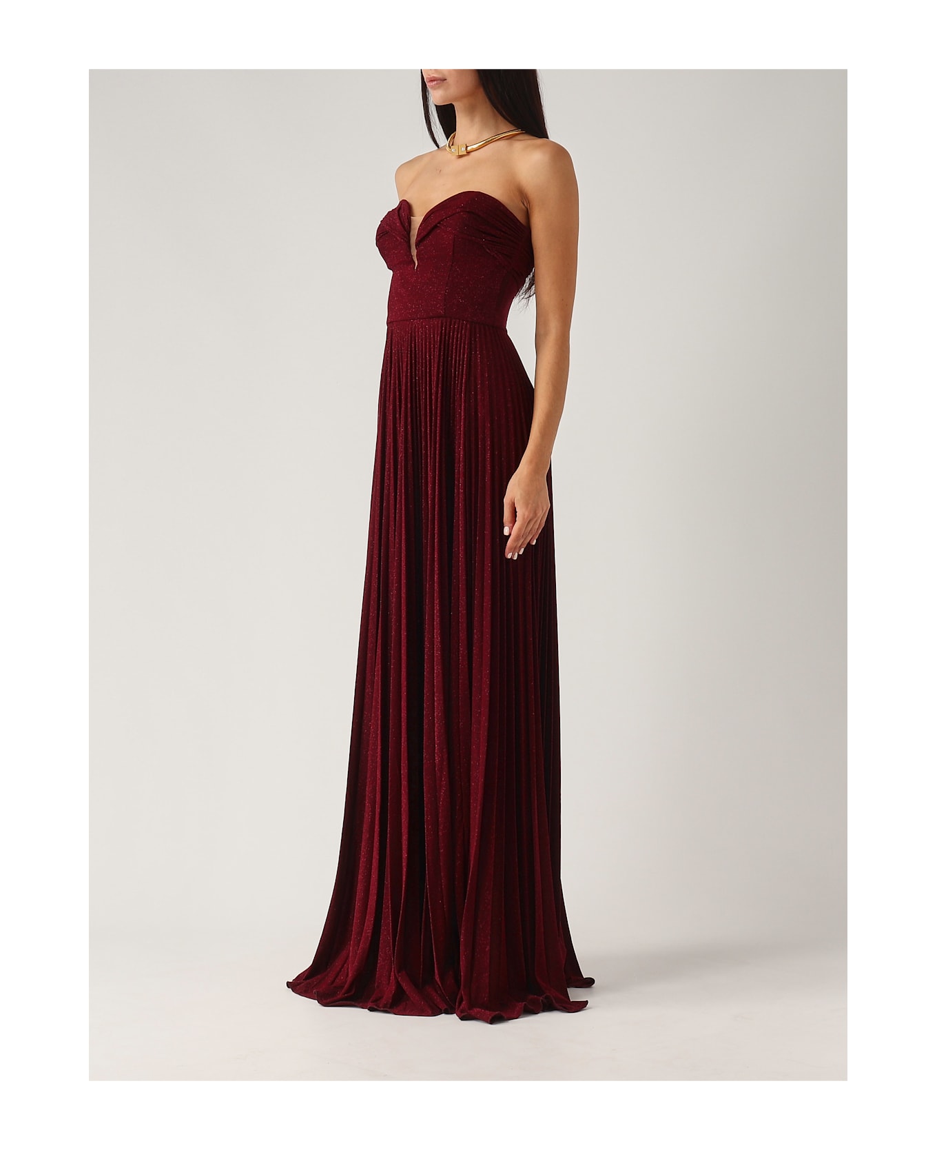 Elisabetta Franchi Viscose Dress - Bordeaux