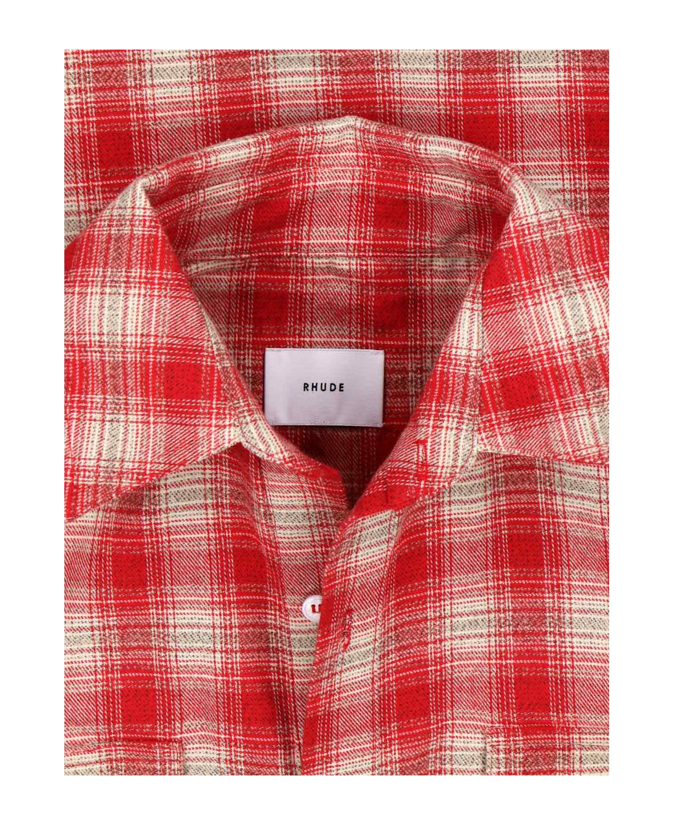 Rhude Checked Shirt - Red