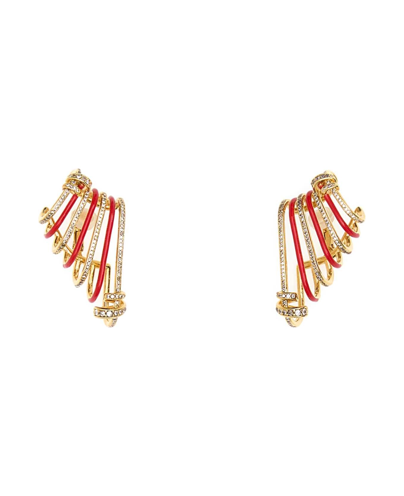 Fendi Two-tone Metal Fendi Filo Ear Cuff - ORORED