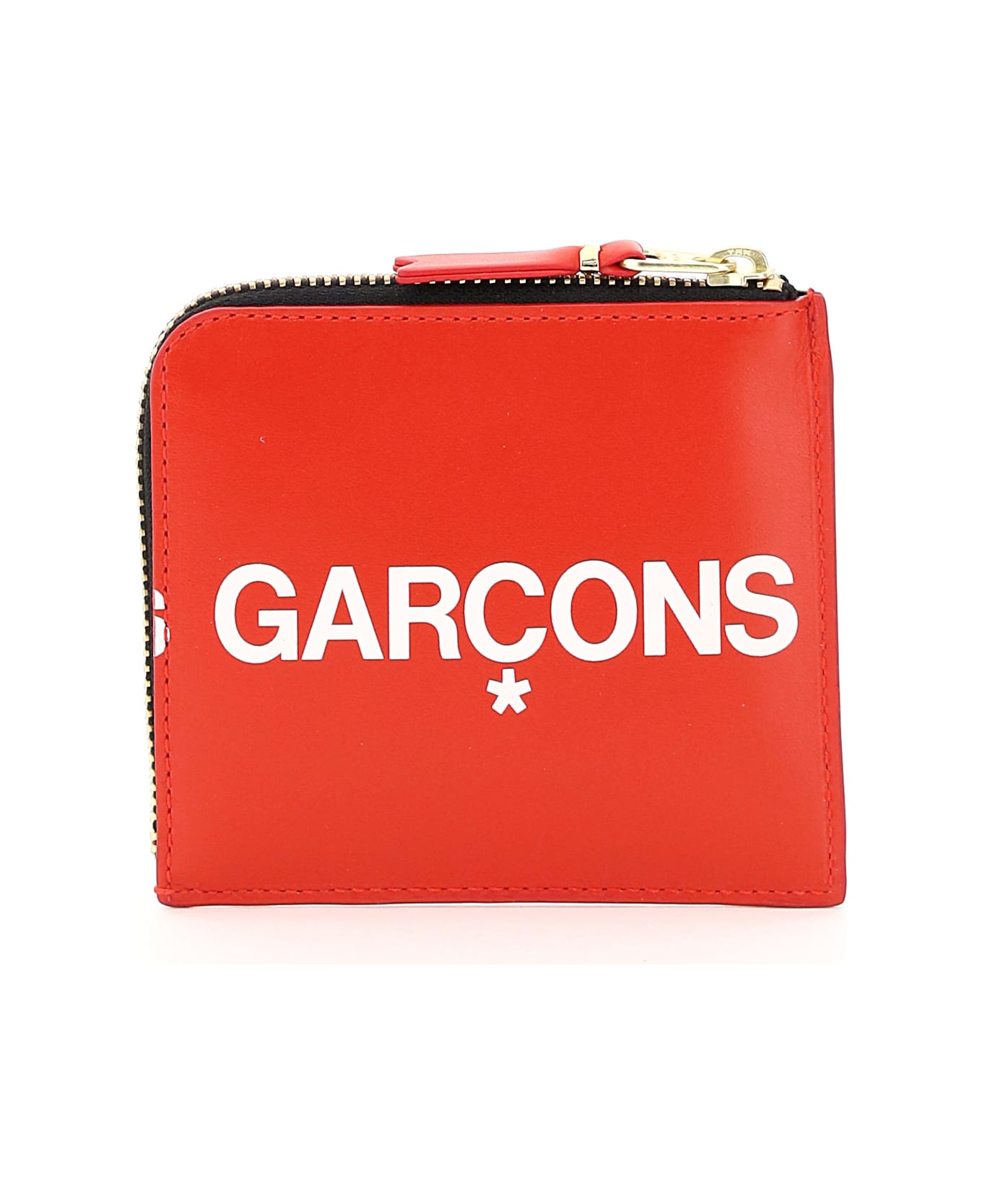 Comme des Garçons Wallet Huge Logo Wallet - RED (Red)