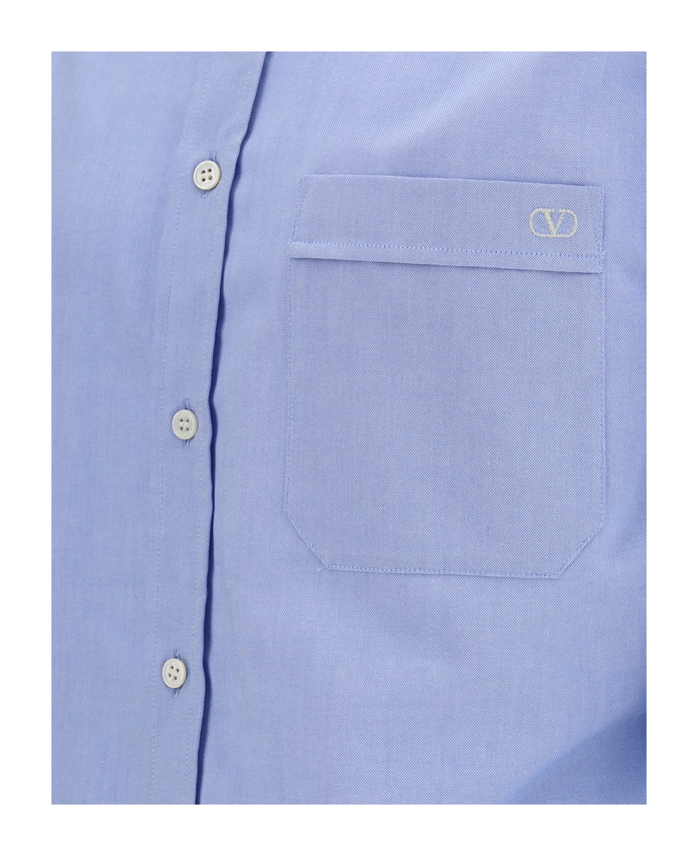 Valentino Vlogo Shirt - Clear Blue