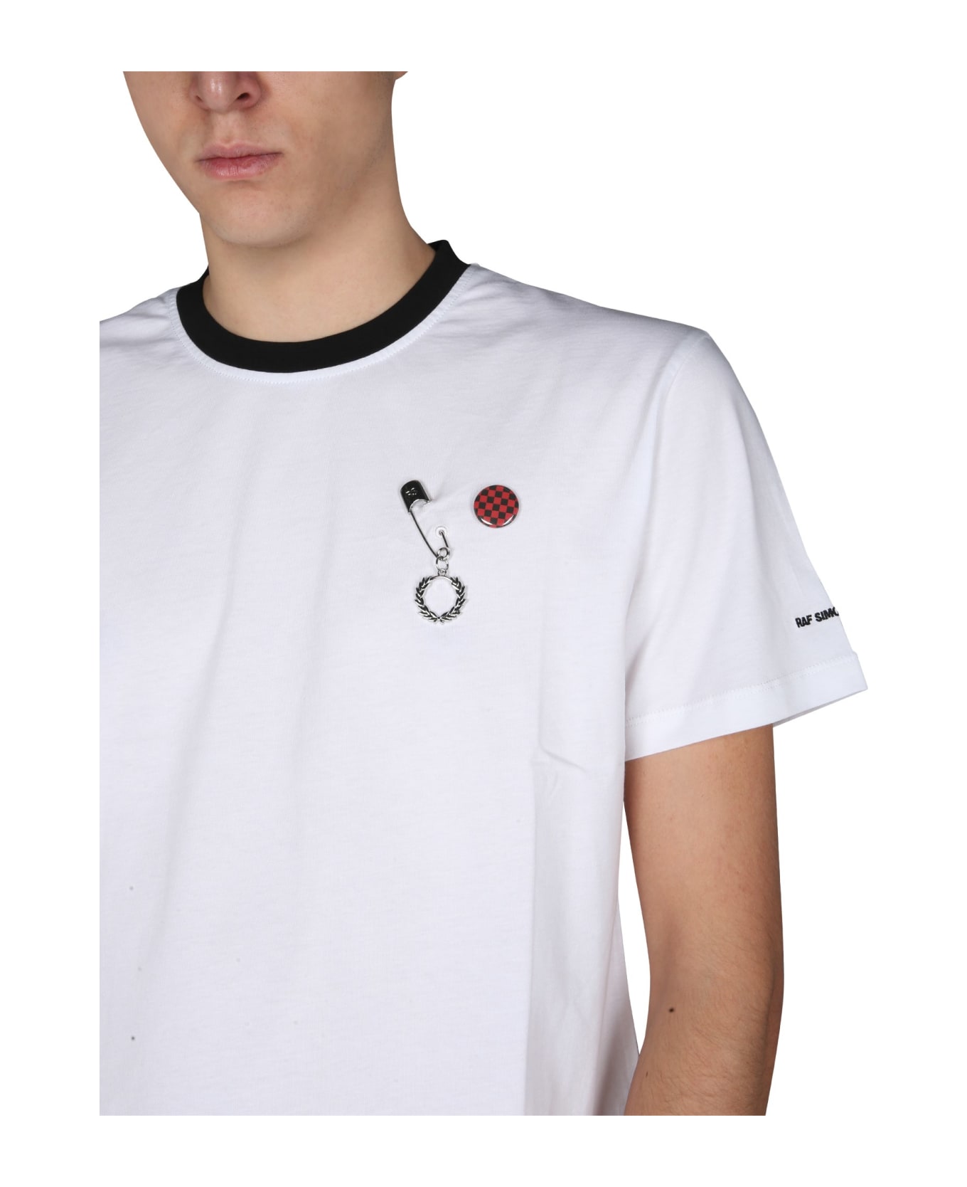 Fred Perry by Raf Simons Slim Fit T-shirt - BIANCO