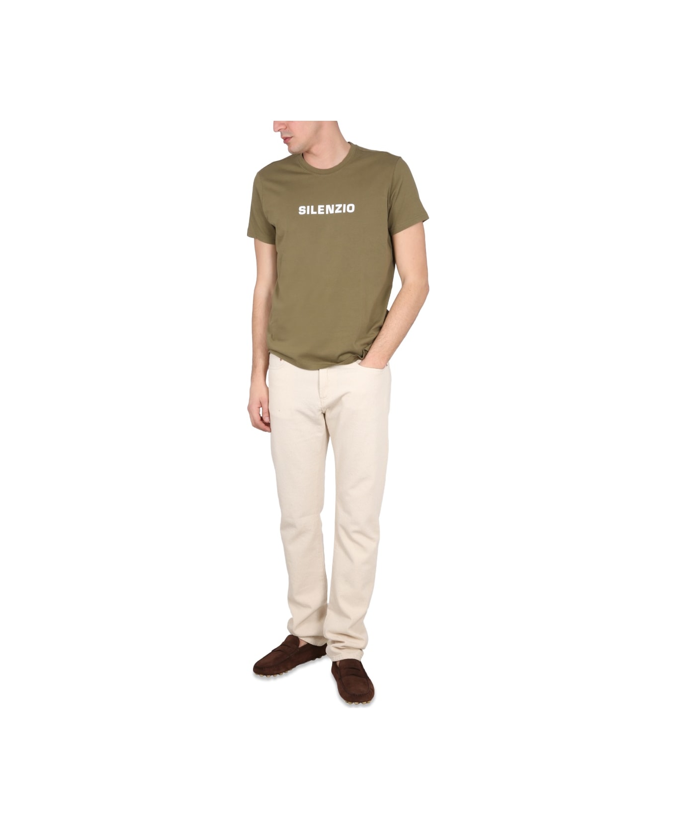 Aspesi T-shirt Silence - Militare