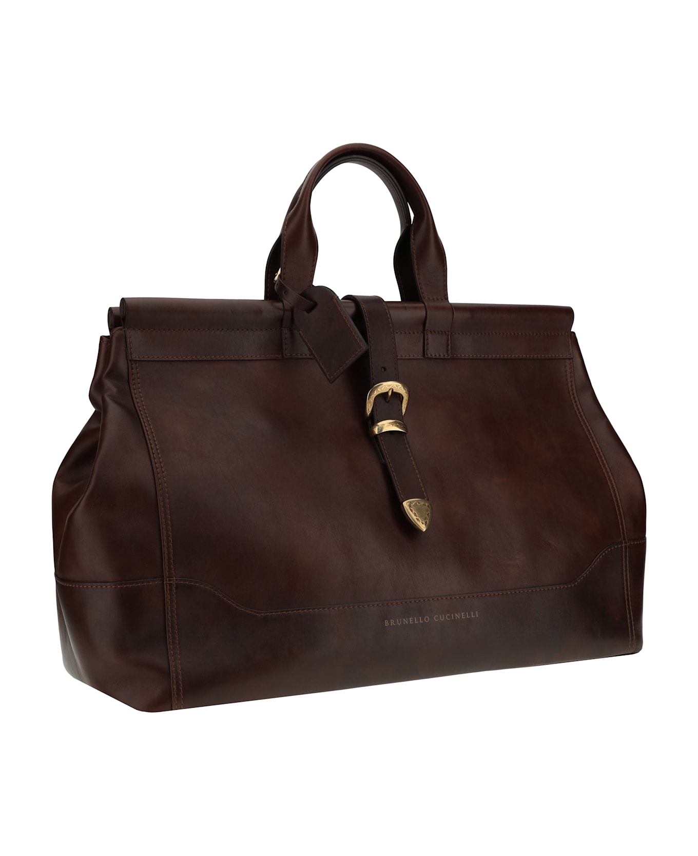 Brunello Cucinelli Leather Travel Bag