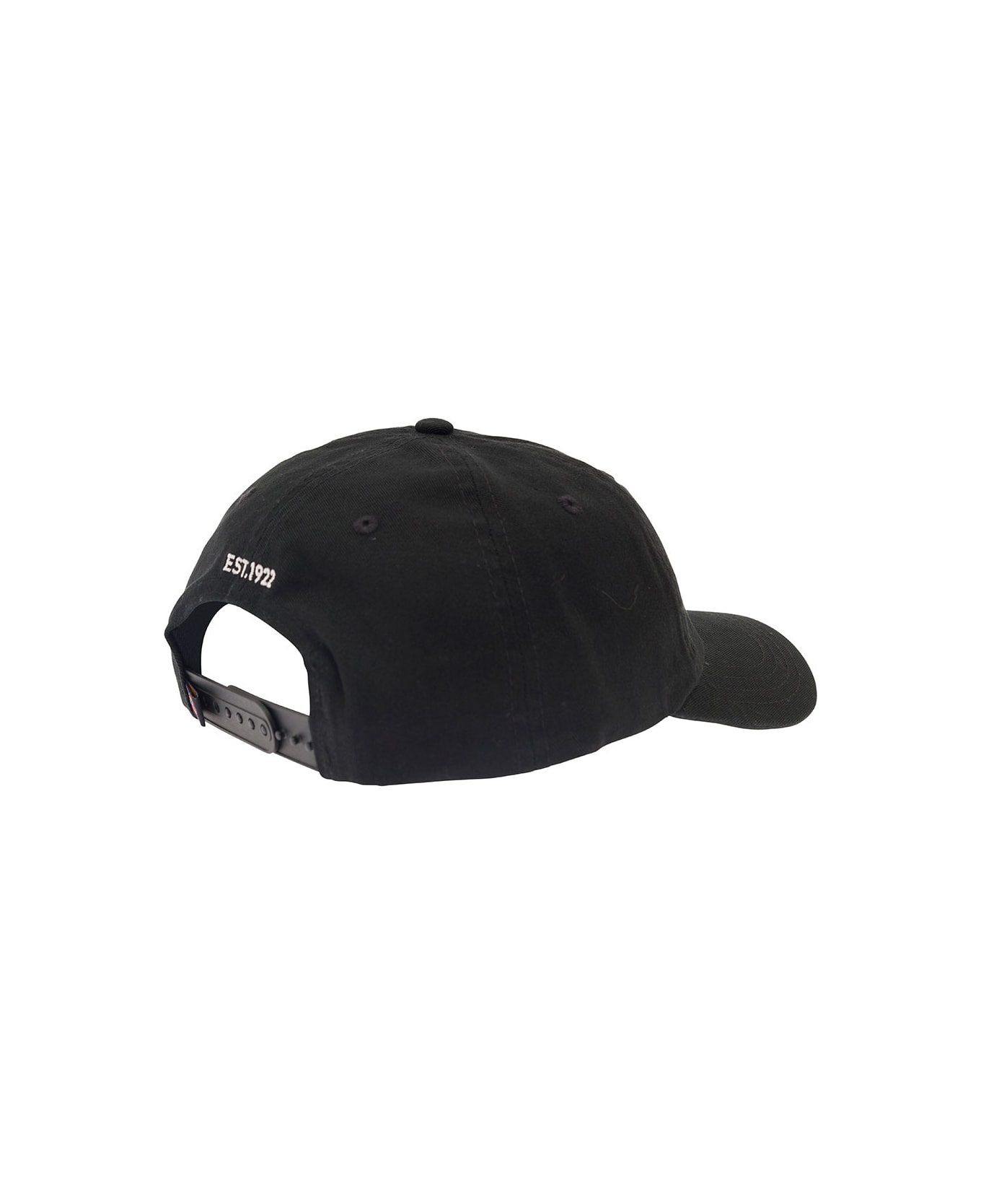 Dickies Black Baseball Cap With Logo Patch In Cotton Man - Black