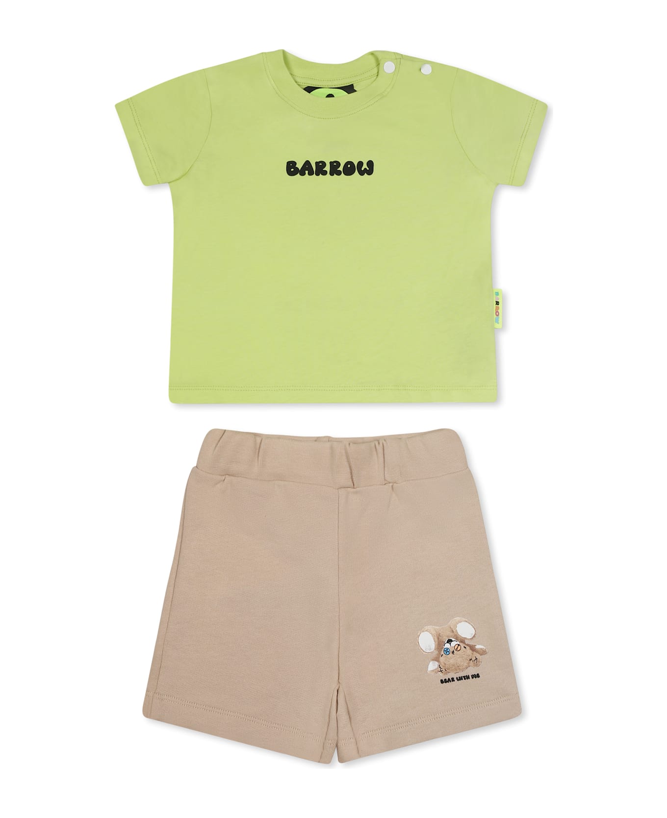 Barrow Multicolor Suit For Babykids With Bear Print - Multicolor