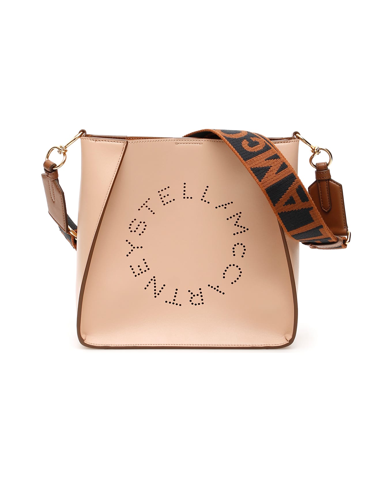 Stella McCartney Stella Perforated Logo Shoulder Bag - Blush