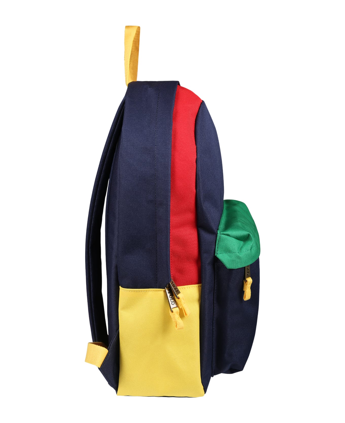 Ralph Lauren Colorblock Backpack With Bear For Kids - Multicolor