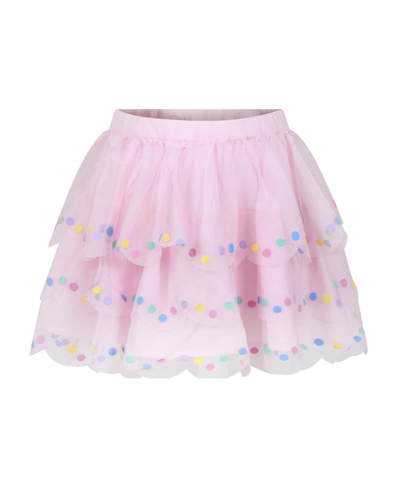 Stella McCartney Kids Pink Tulle Skirt For Girl ボトムス