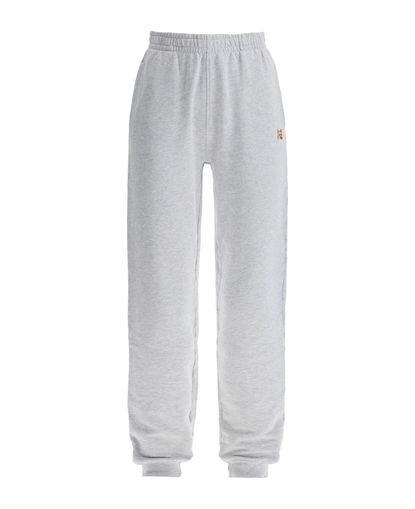 Maison Kitsuné Fox Head Jogging Pants - Light Grey Melange