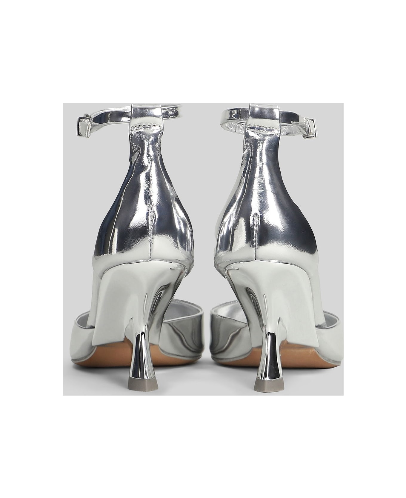 Simkhai Vixen Pumps In Silver Leather - silver ハイヒール