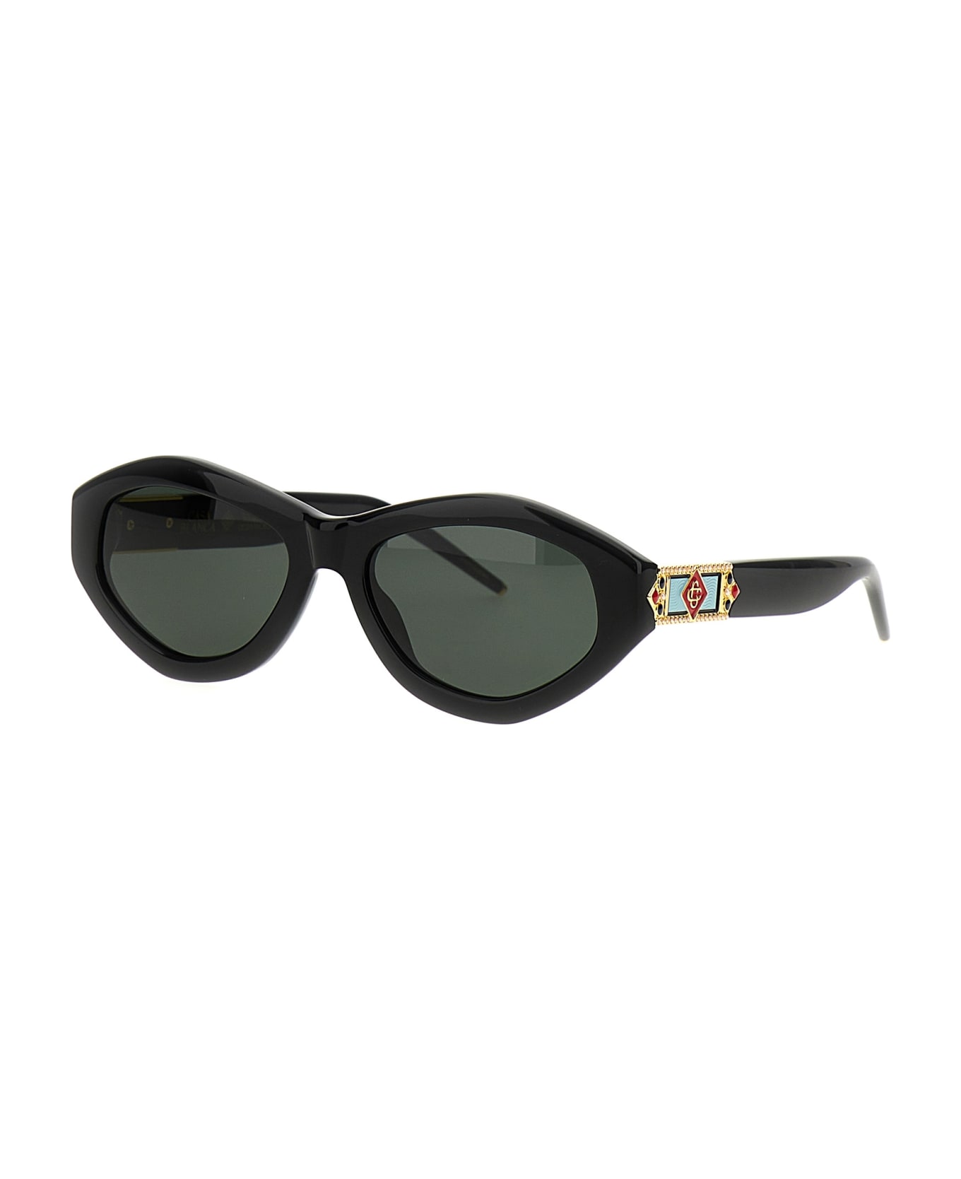 Casablanca 'monogram Plaque' Sunglasses - Nero