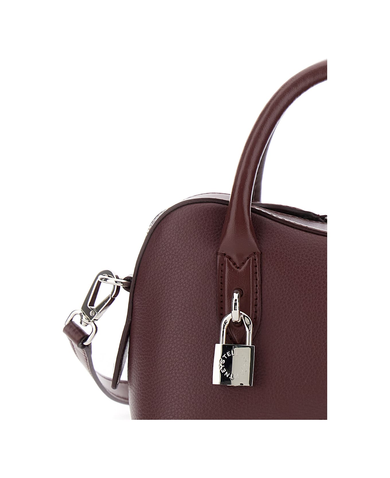 Stella McCartney Stella Ryder Small Bag Embossed Grainy Eco Alter Mat - Murraya + Vegea - Bordeaux