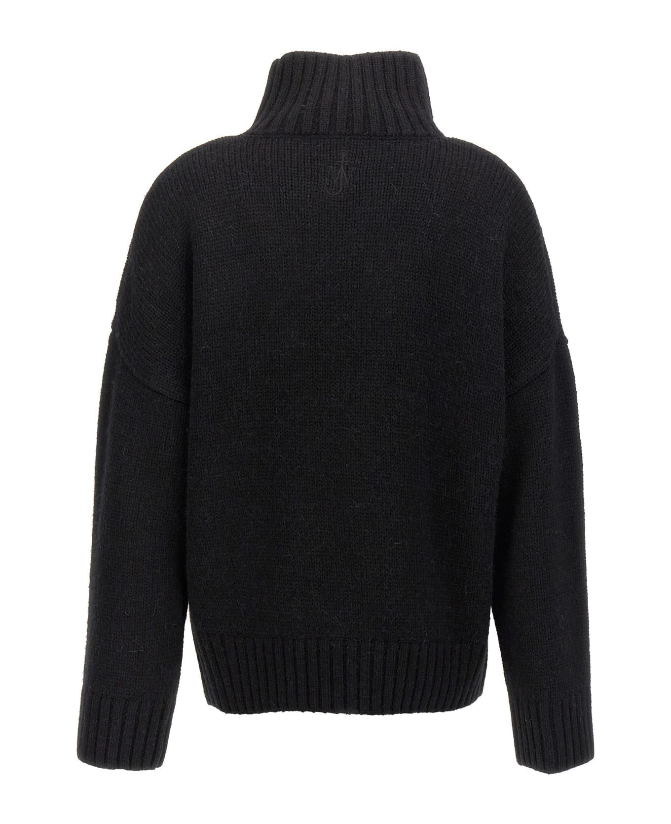 J.W. Anderson 'leather Patch Pocket' Sweater - BLACK