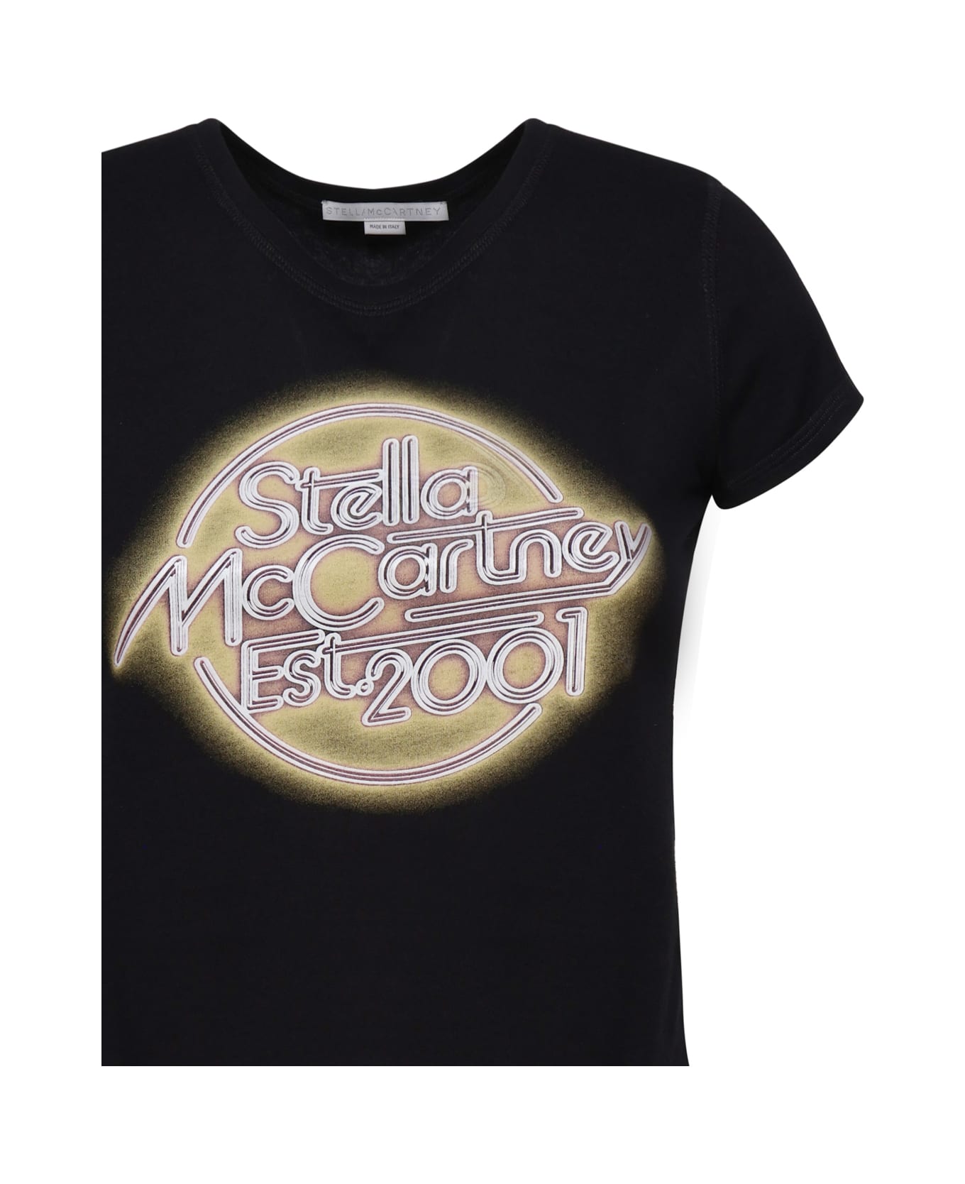 Stella McCartney T-shirt With Print - Black