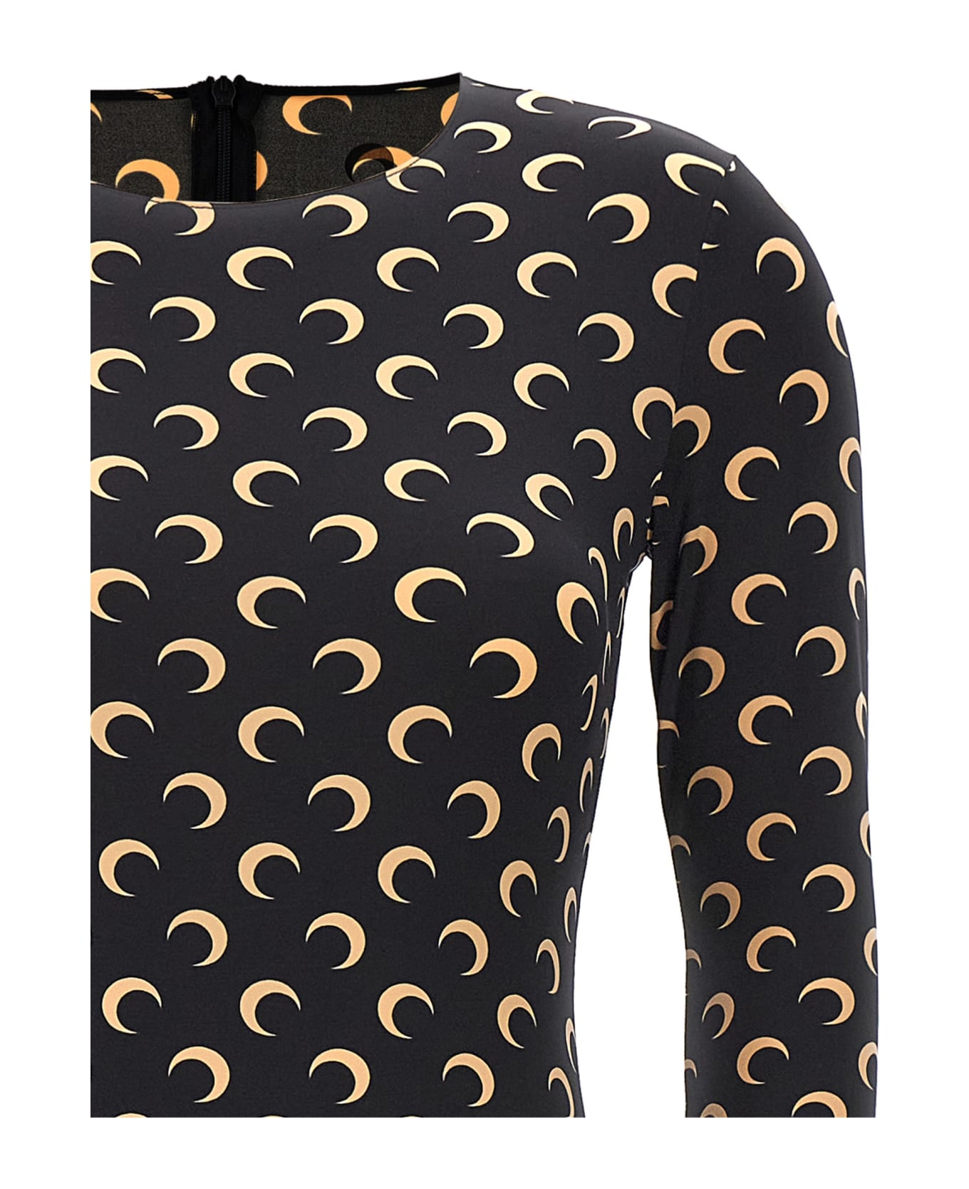 Marine Serre 
moon Printed
 Catsuit - Black  