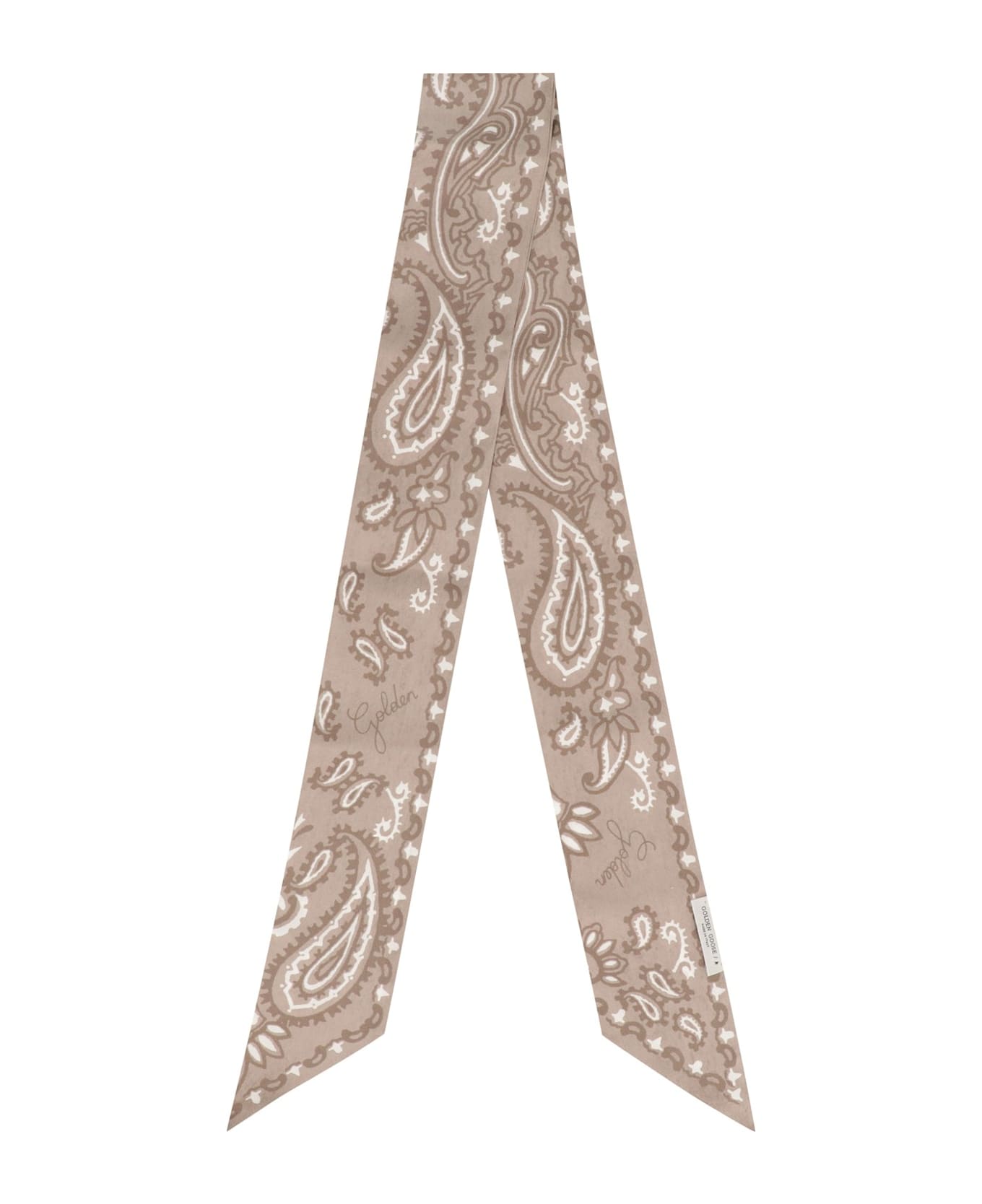 Golden Goose Paisley-printed Rectangle Shape Scarf - Beige