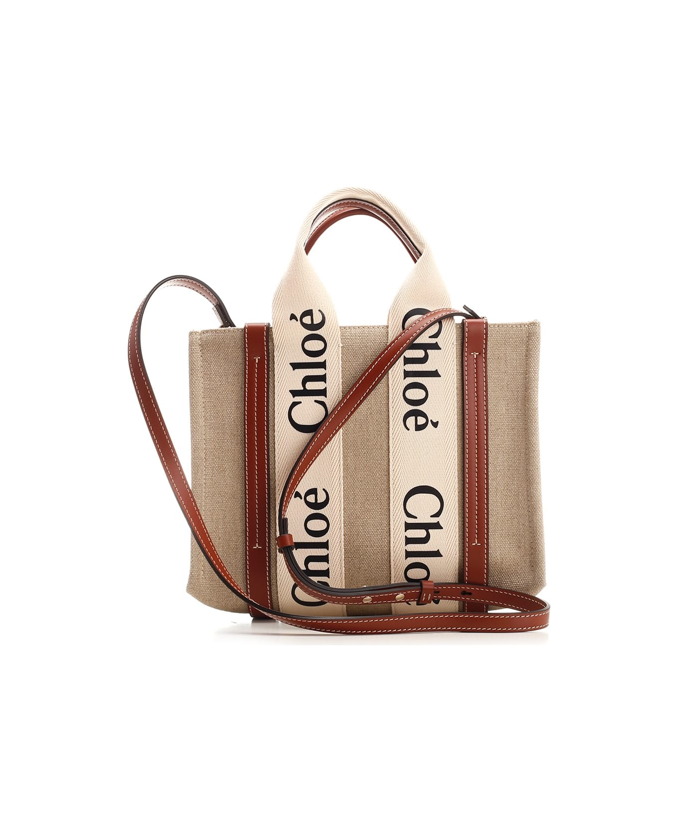 Chloé Small 'woody' Tote Bag - Brown トートバッグ