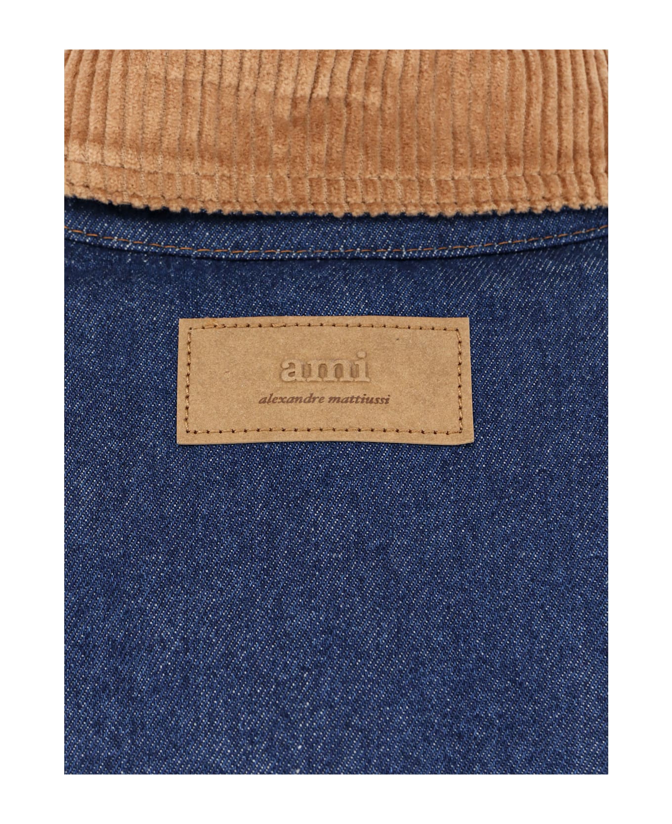 Ami Alexandre Mattiussi Padded Denim Jacket - Blue