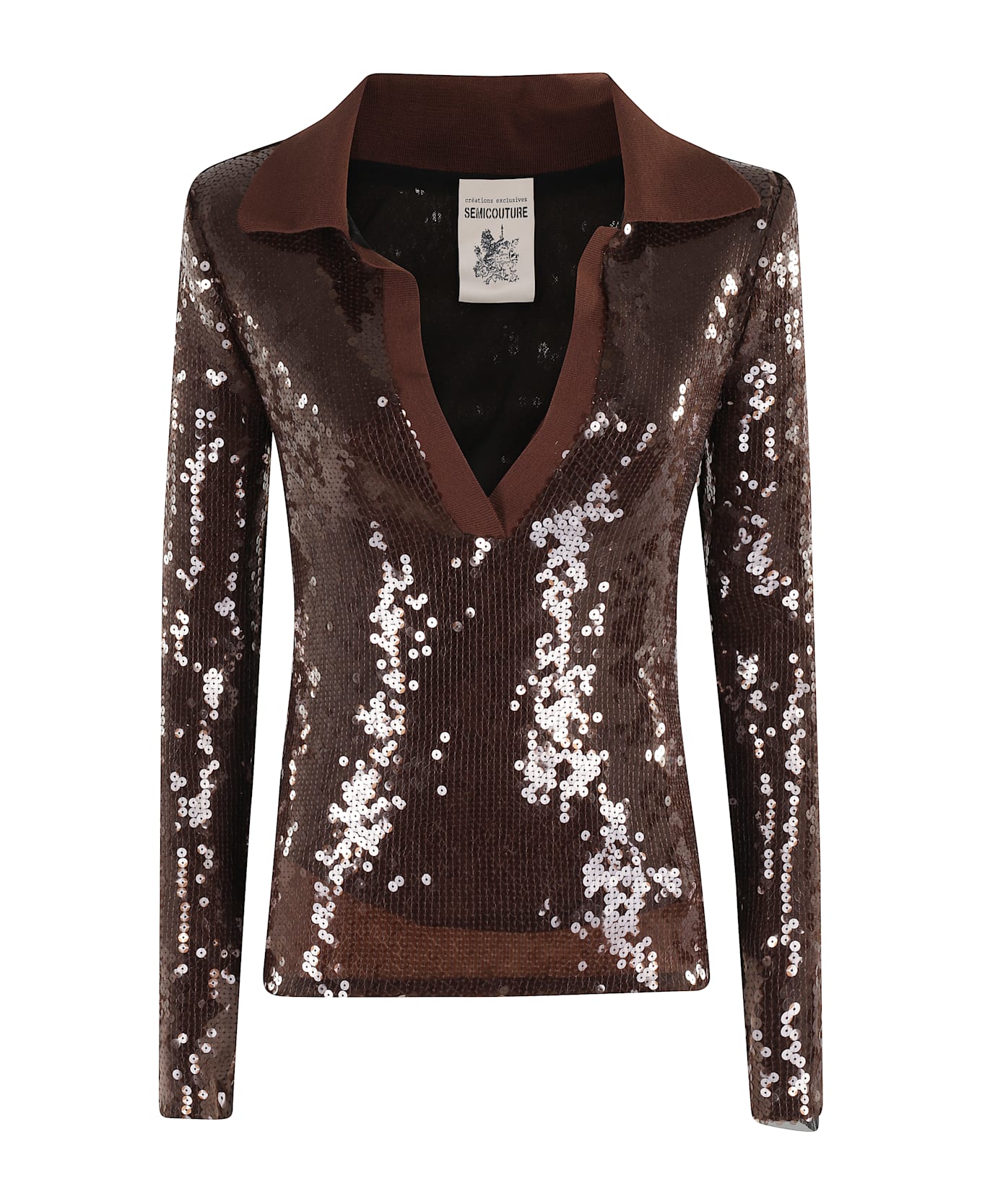 SEMICOUTURE Polo Shanti - Brownie