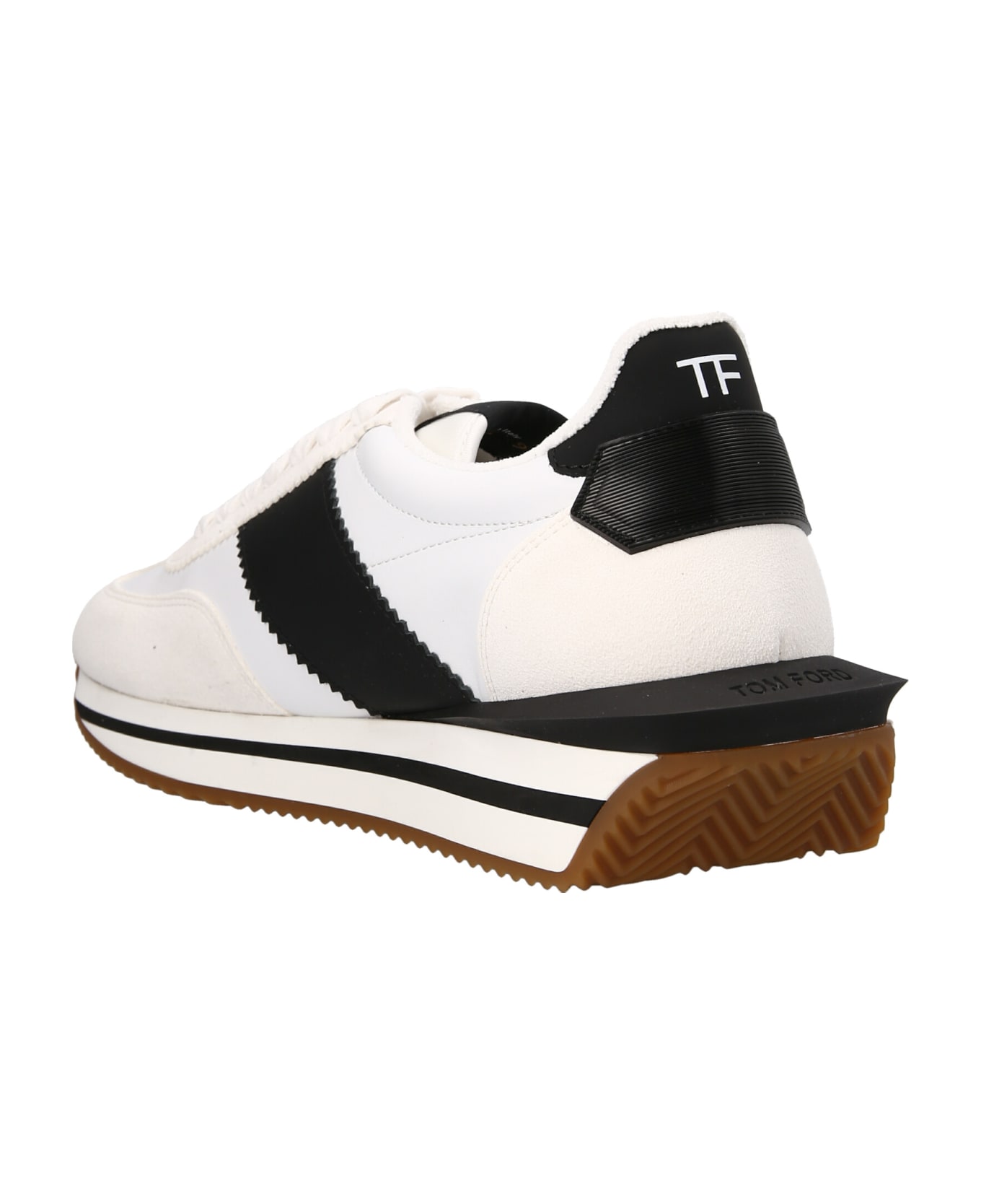 Tom Ford Logo Leather Sneakers - Multicolor