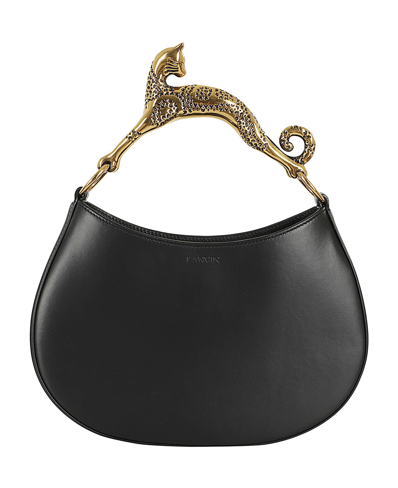 Lanvin Hobo Bag With Cat Handle - Black