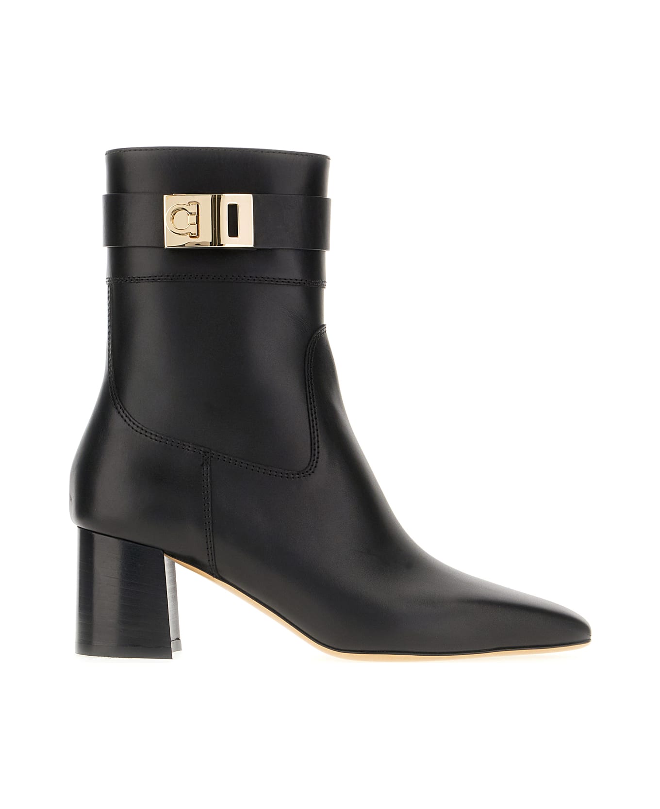 Ferragamo Black Leather Boots - Nero