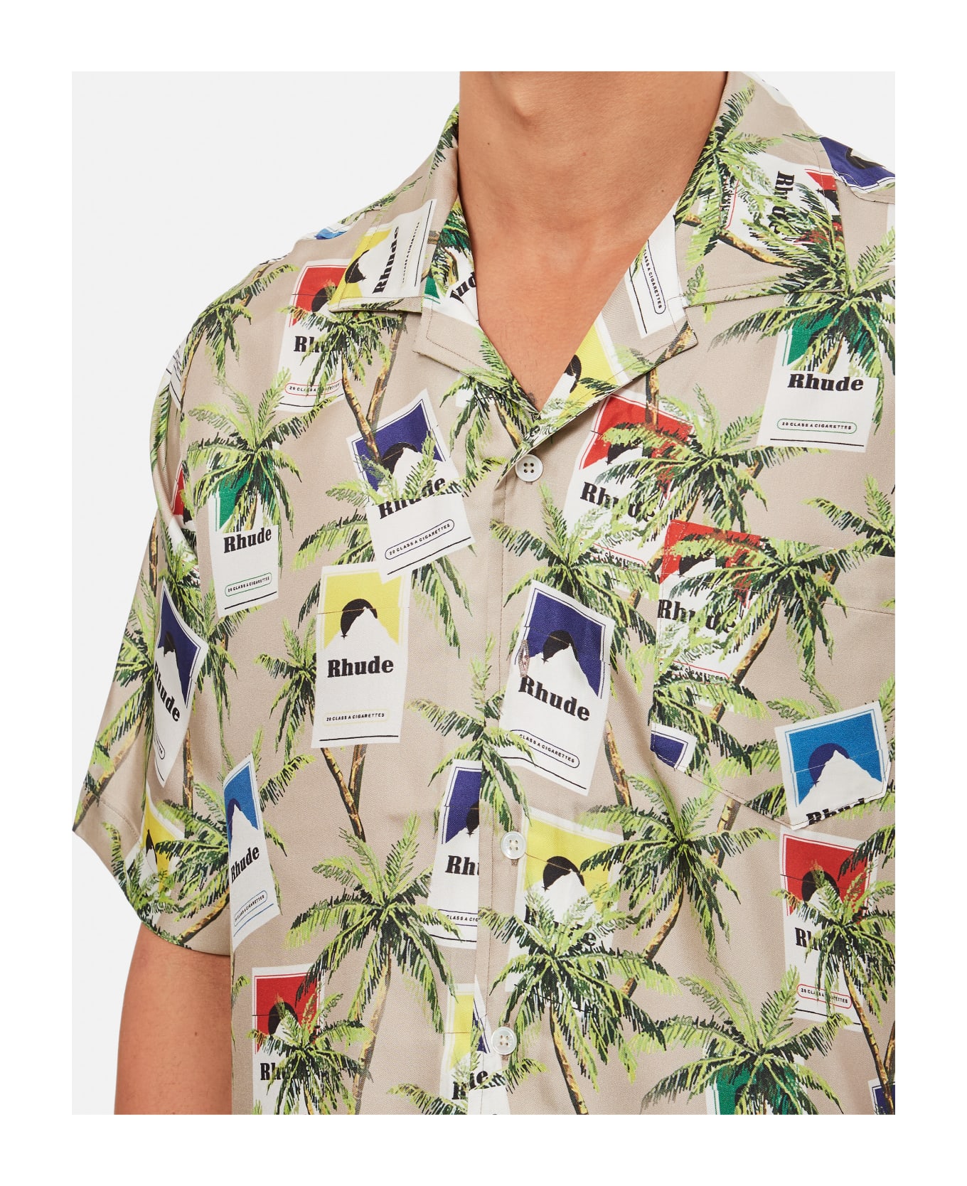 Rhude Cigarette Print Button Up - MultiColour