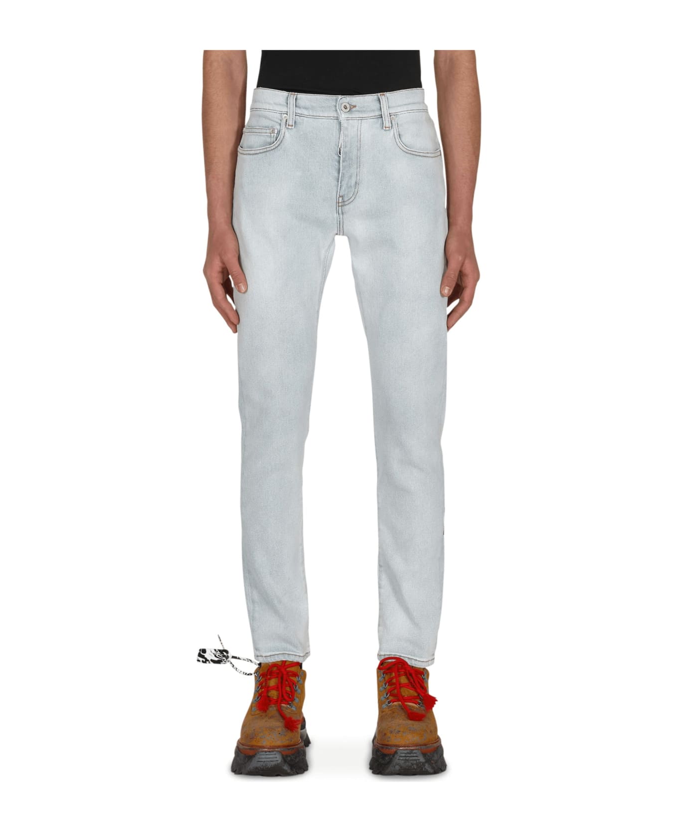 Off-White Skinny Jeans - Blue
