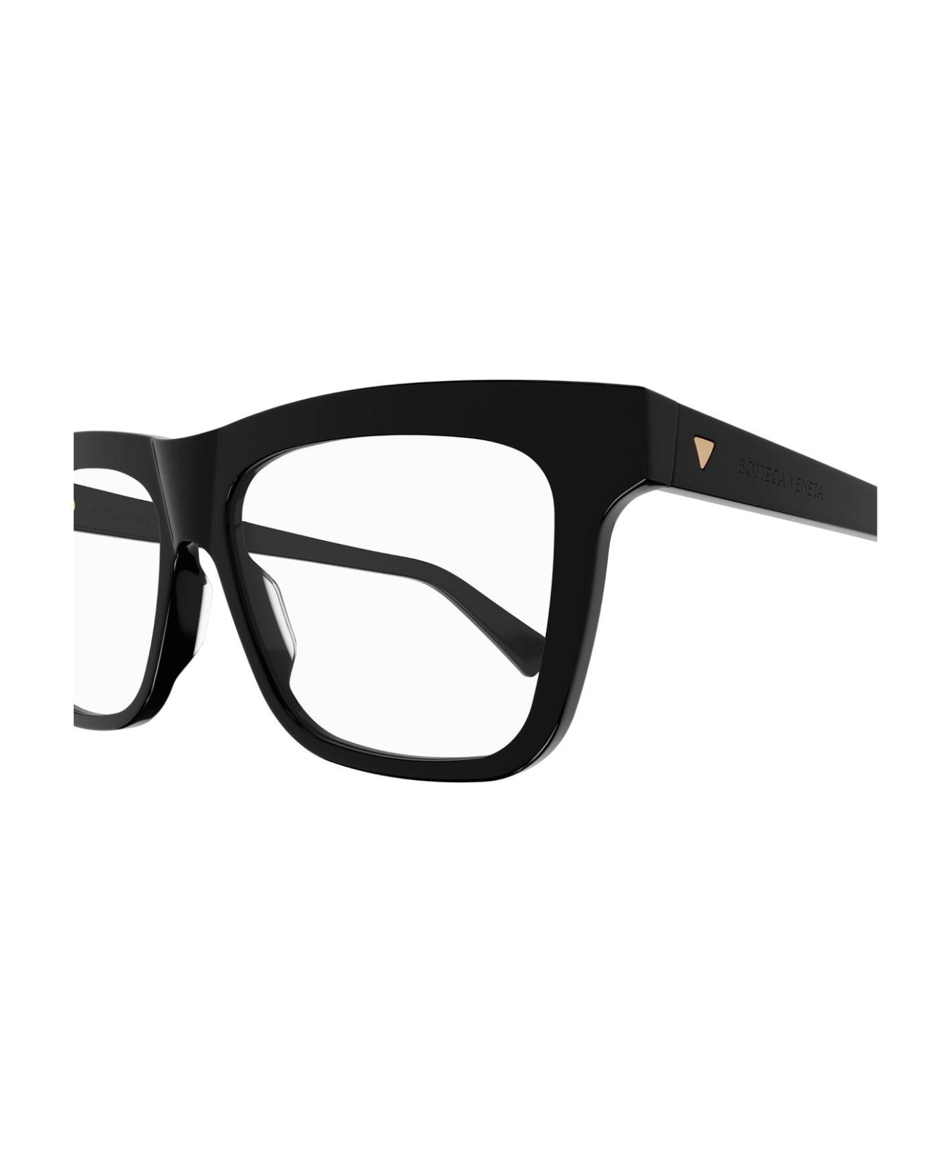 Bottega Veneta Eyewear Square-frame Glasses - 006 black black transpare