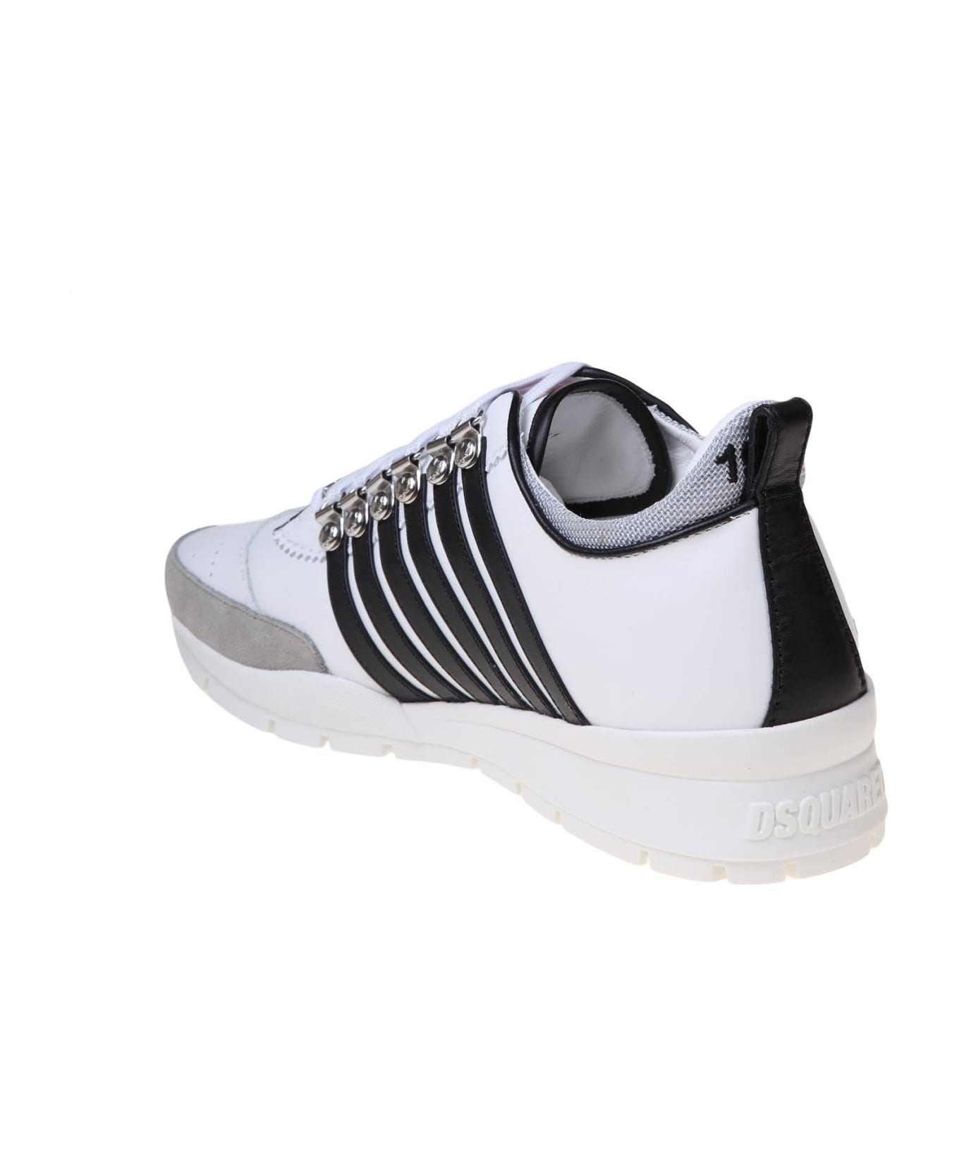 Dsquared2 Legendary Sneakers In Black And White Leather - white/black