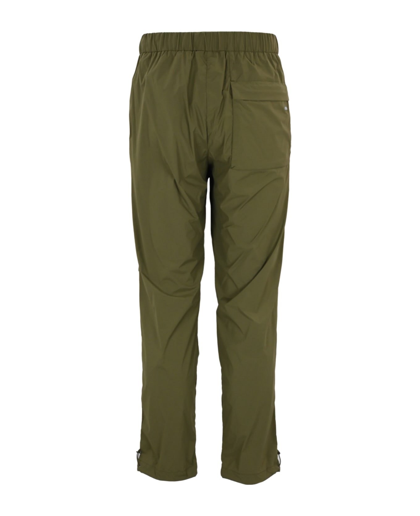 Herno Stretch Nylon Trousers - Light military ボトムス