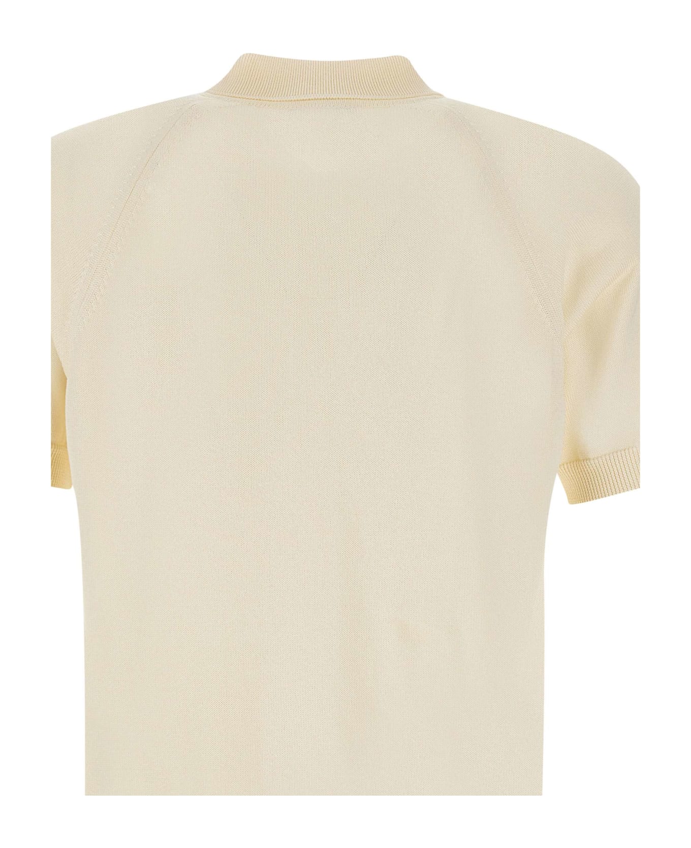 Lardini Cotton And Viscose Polo Shirt - WHITE ポロシャツ