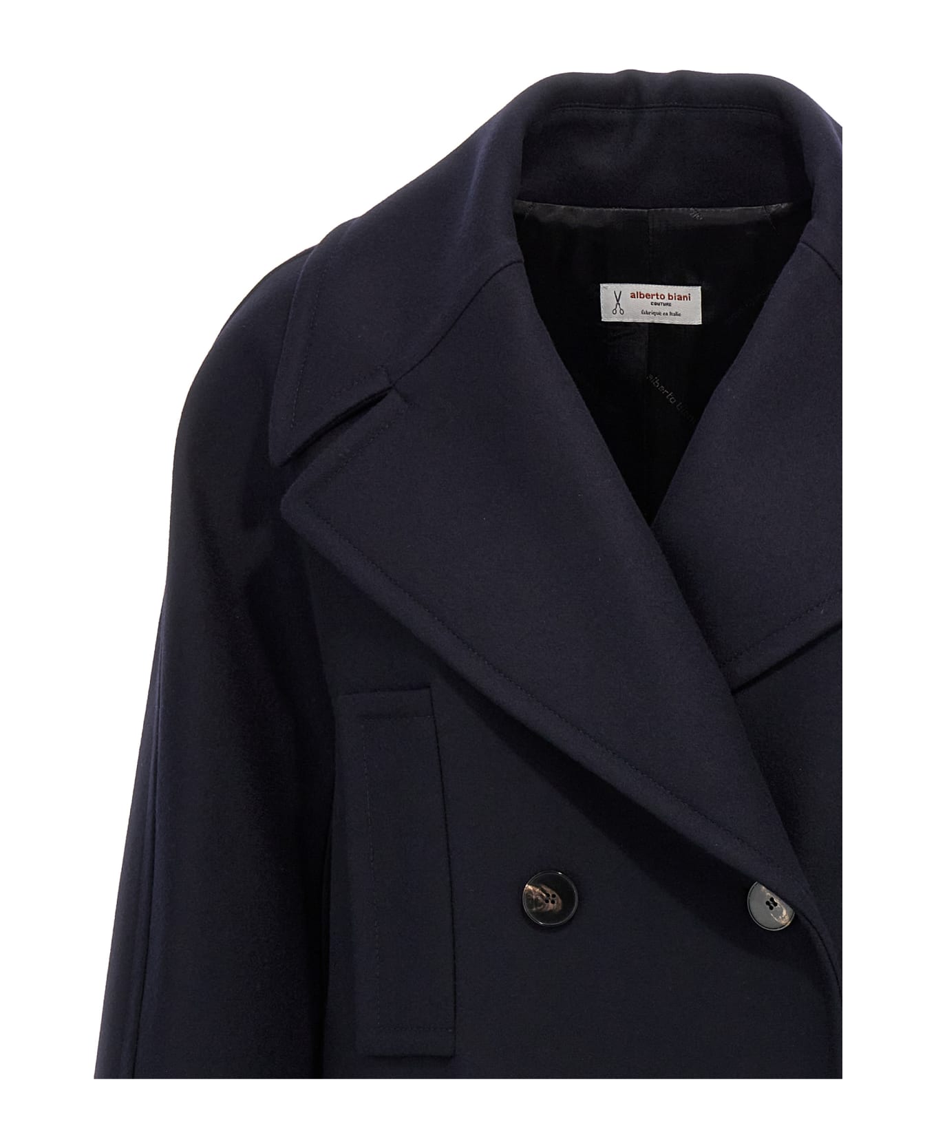 Alberto Biani Double-breasted Coat - Blue