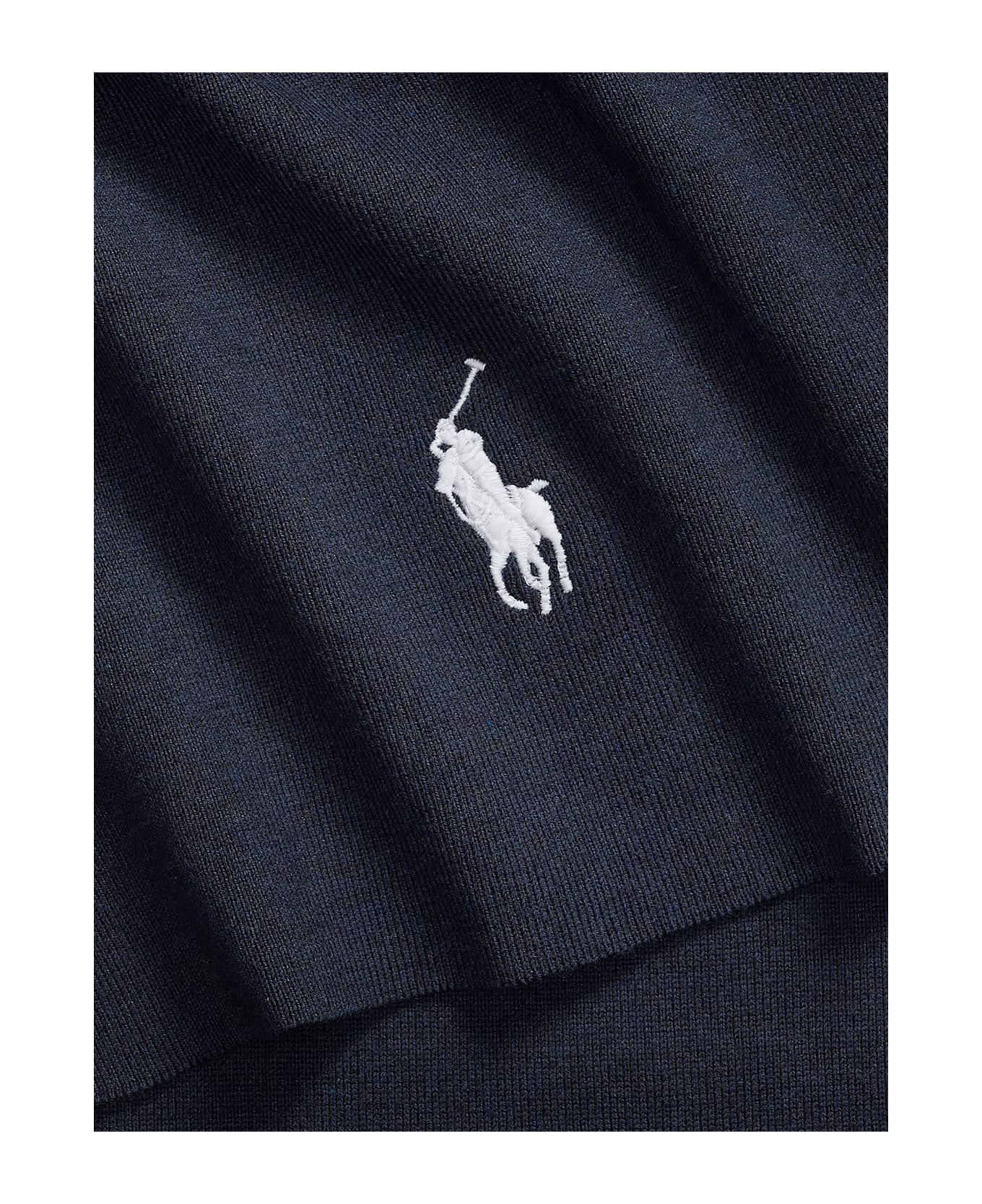 Polo Ralph Lauren Cotton Hat And Scarf Set - NAVY HEATHER