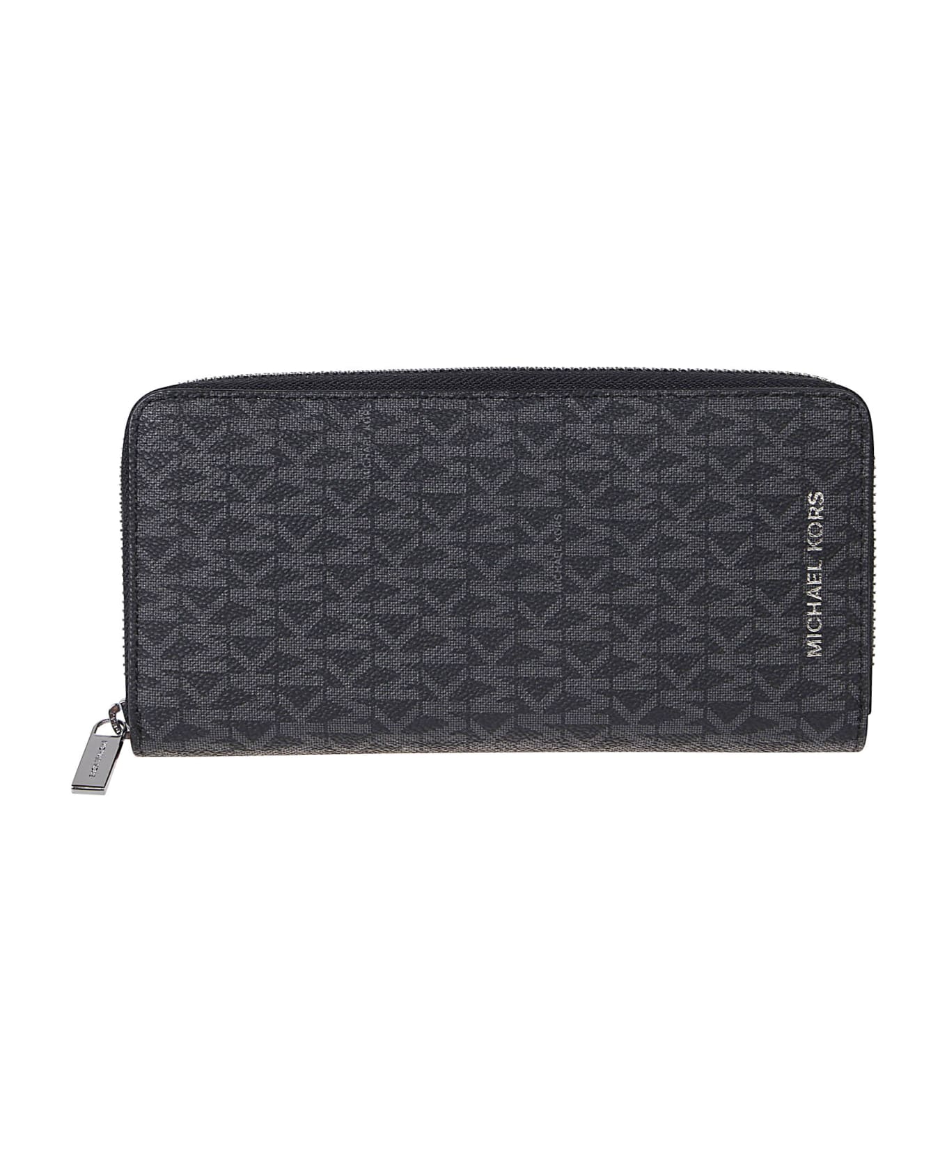 Michael Kors Greyson Zip Around Wallet - Black