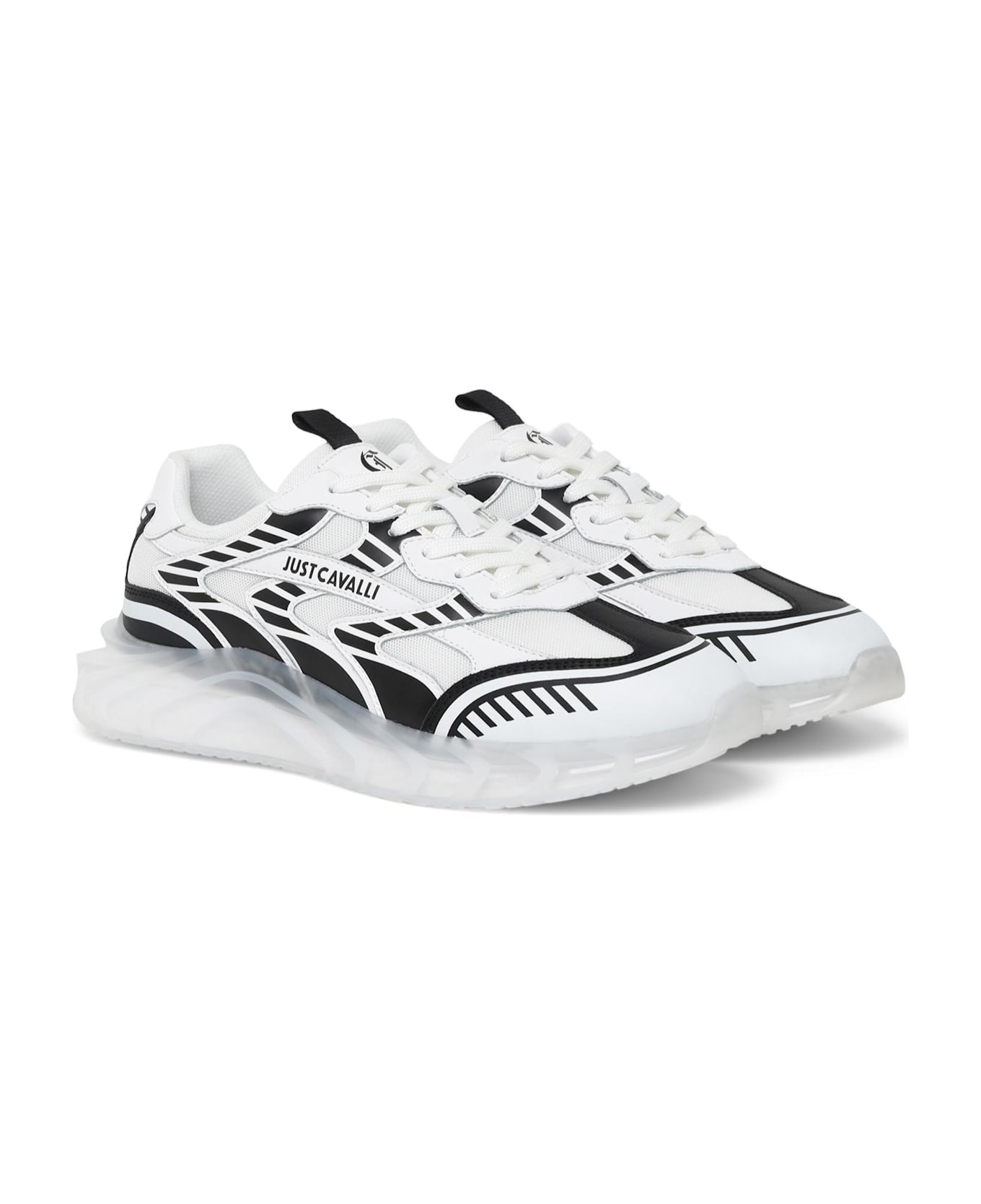 スニーカー JUST CAVALLI Men Sneakers White 75QA3SB3ZP287 003 Just Cavalli Sneakers | italist
