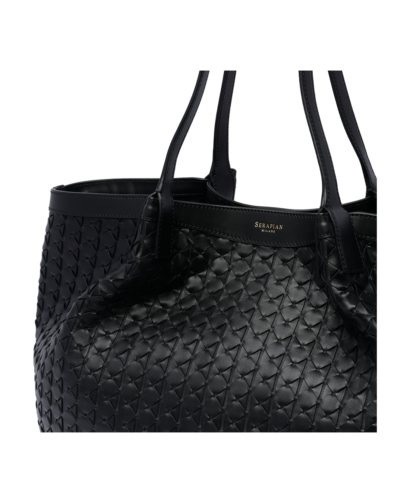 Serapian Secret Mosaico Bag - Black ショルダーバッグ